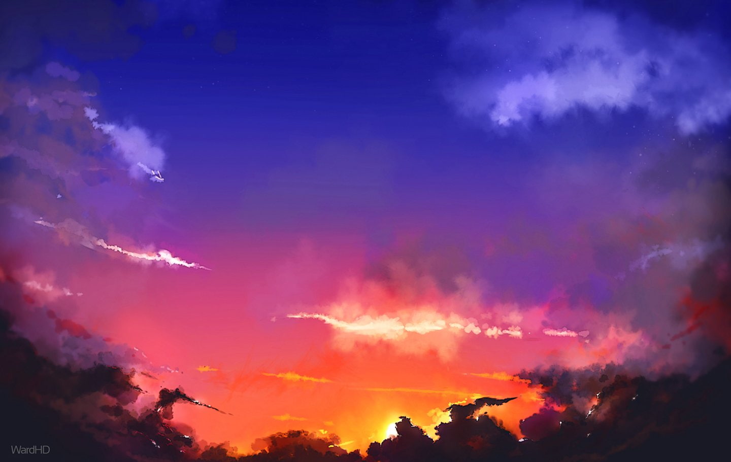 Fantasy, Sunset, Cloud, Light, Sky