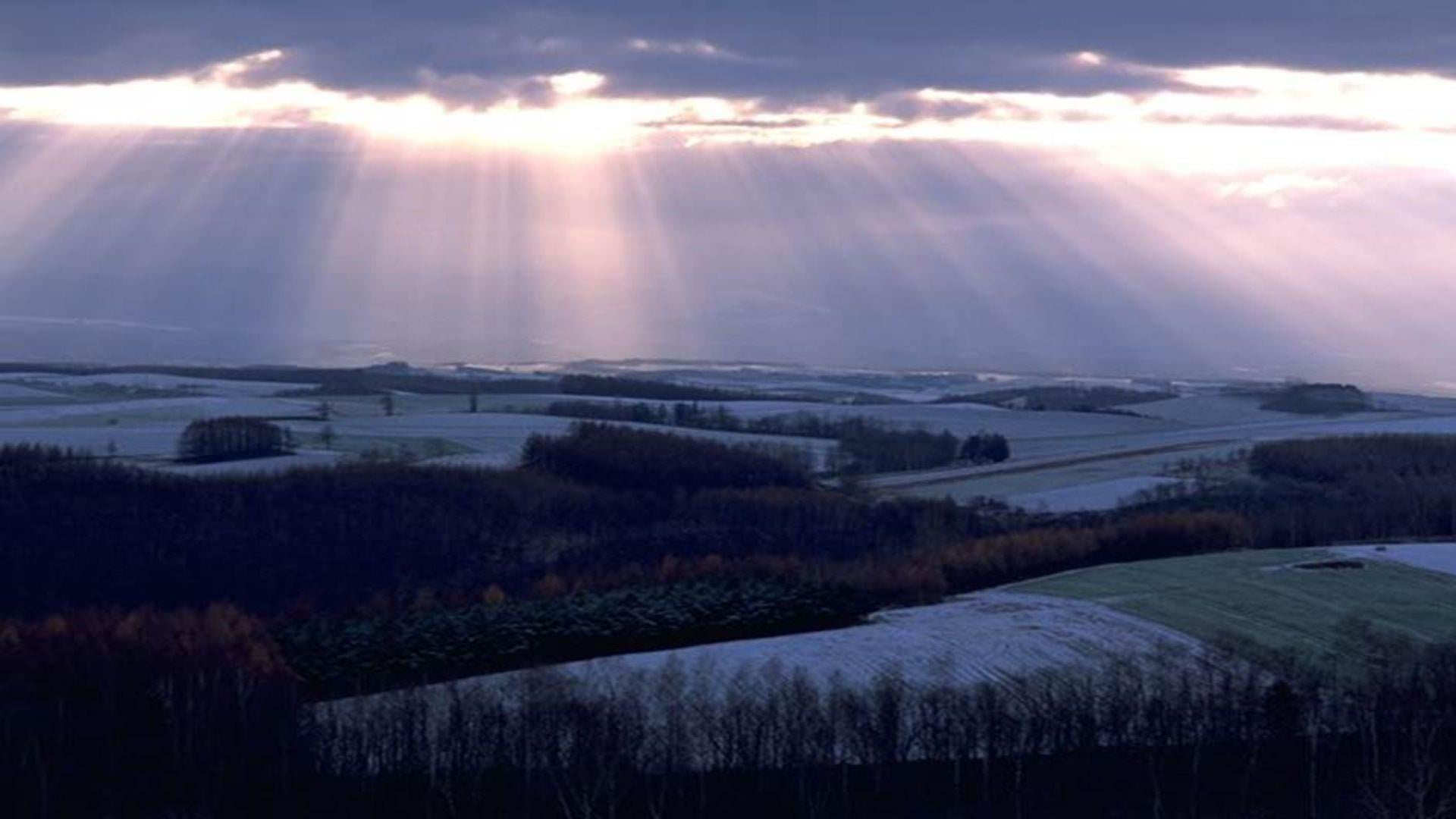 rays, sky, cloud, cloud - sky, sun, landscape, environment