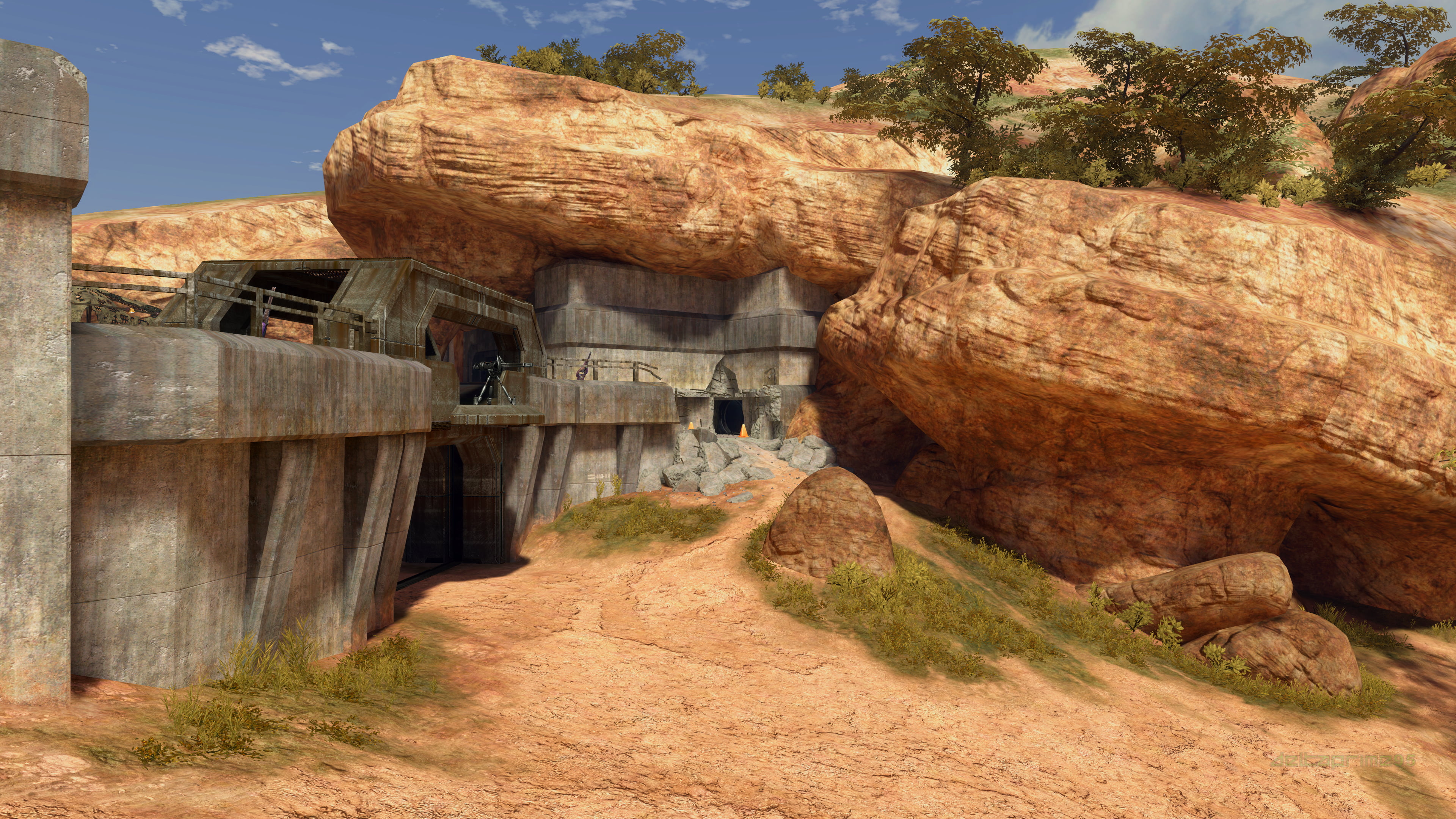 in-game, PC gaming, screen shot, Halo 3, High Ground (Multiplayer Map)