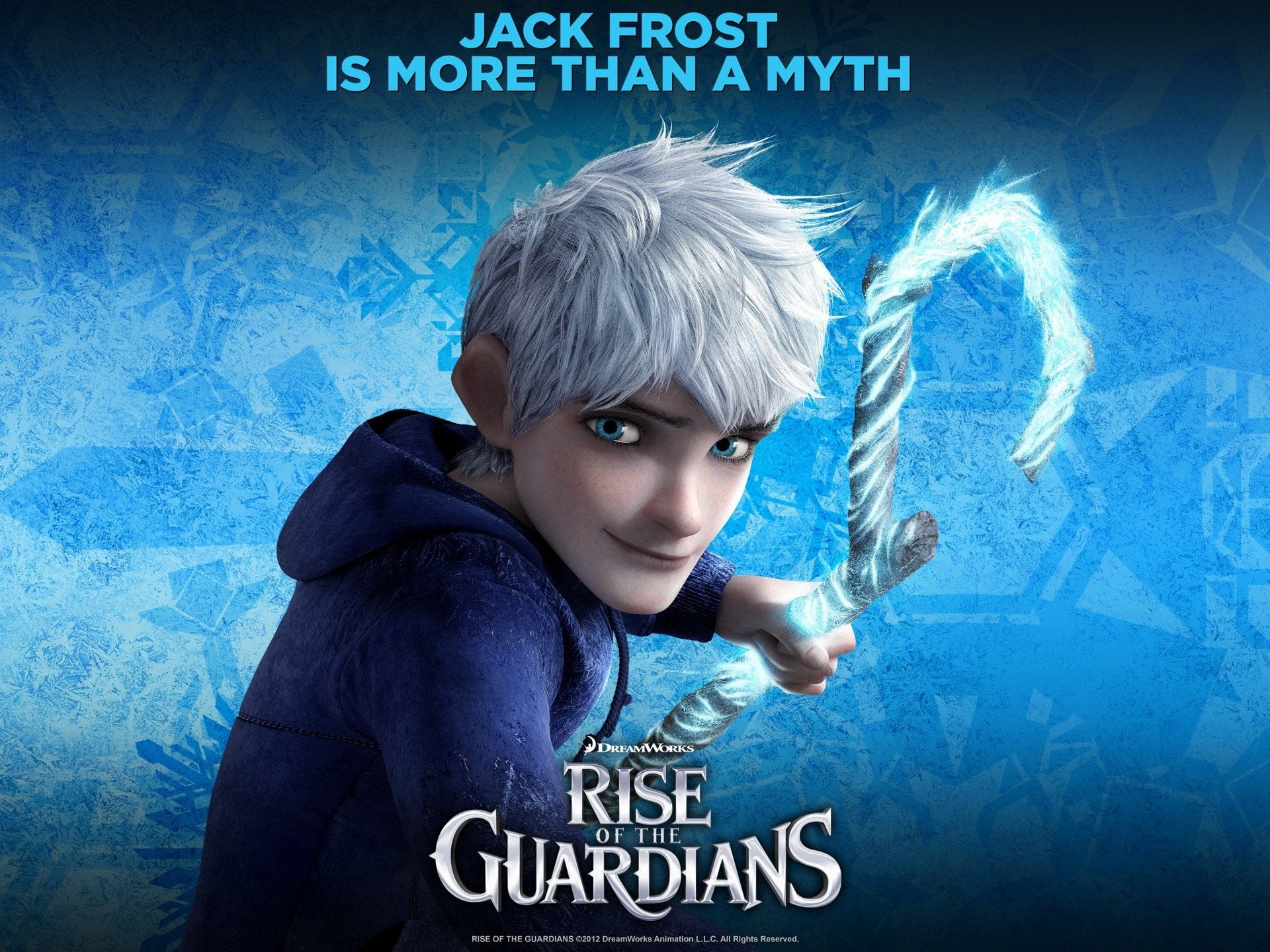 Movie, Rise Of The Guardians, Jack Frost, one person, blue
