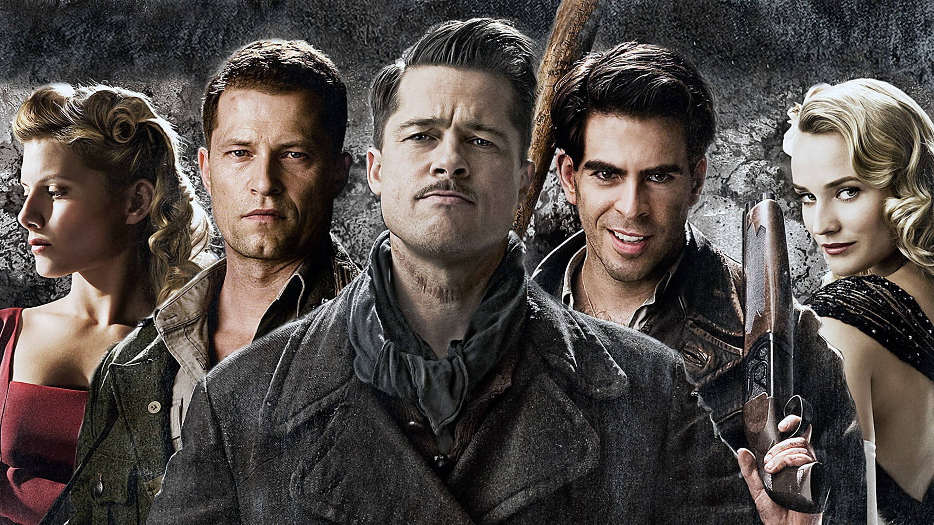 inglourious basterds movies, portrait, group of people, young men