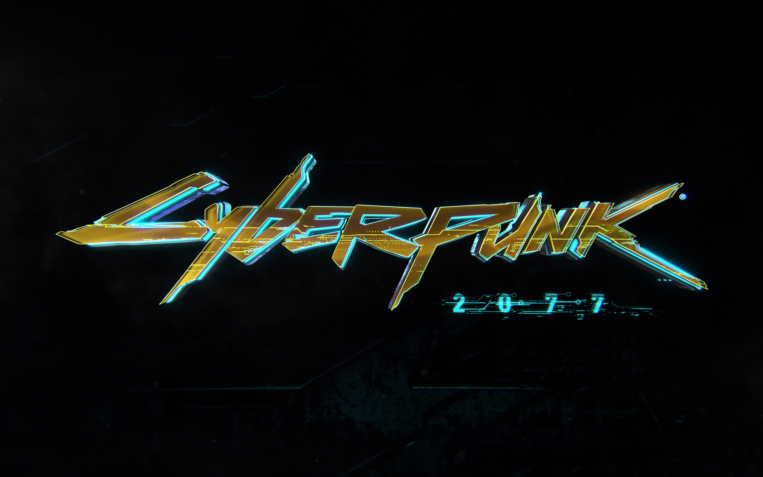 Cyberpunk 2077, video games, simple background, black background