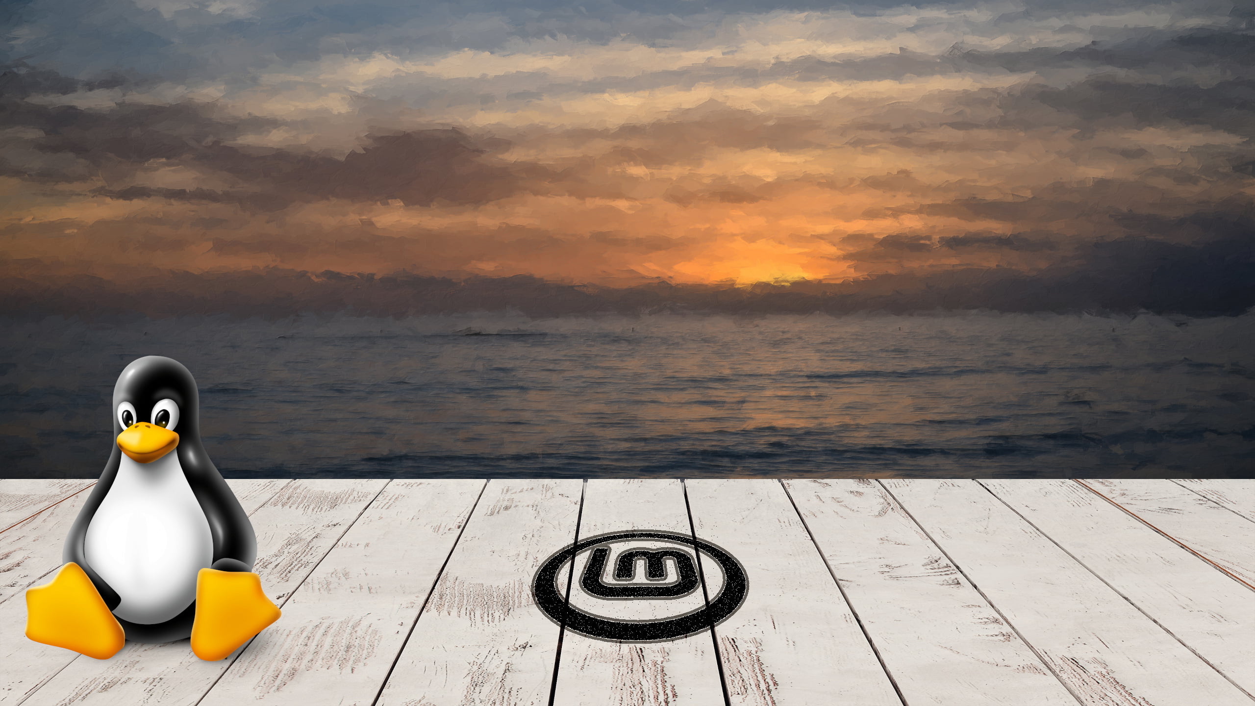 Linux, Linux Mint, texture, artwork