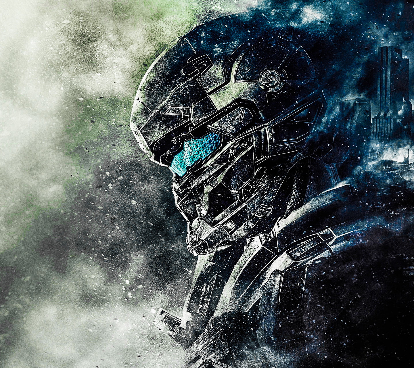Halo, science fiction, Halo 5: Guardians, video games, helmet