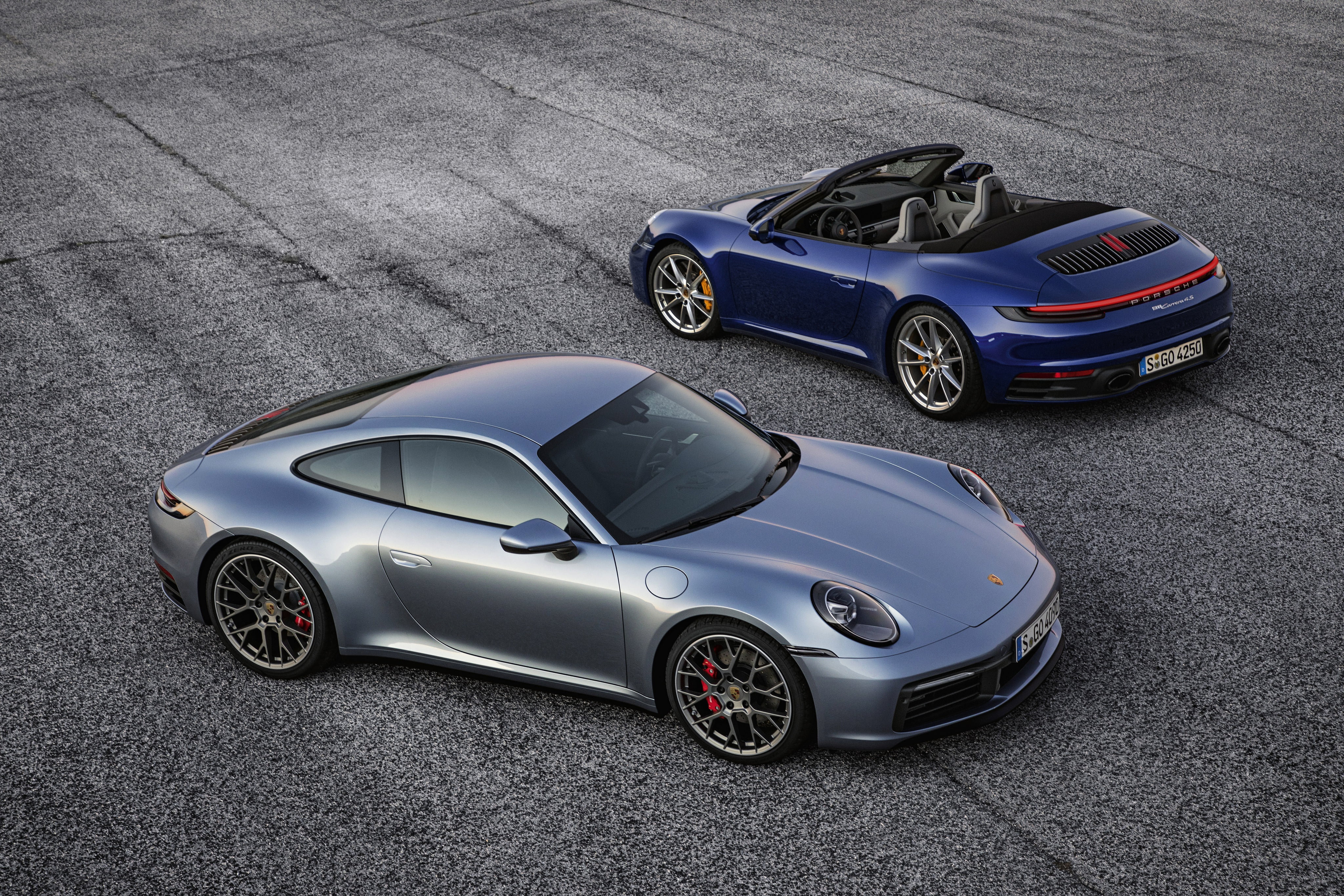 blue, grey, 911, Porsche, convertible, Coupe, Cabriolet, Carrera 4S