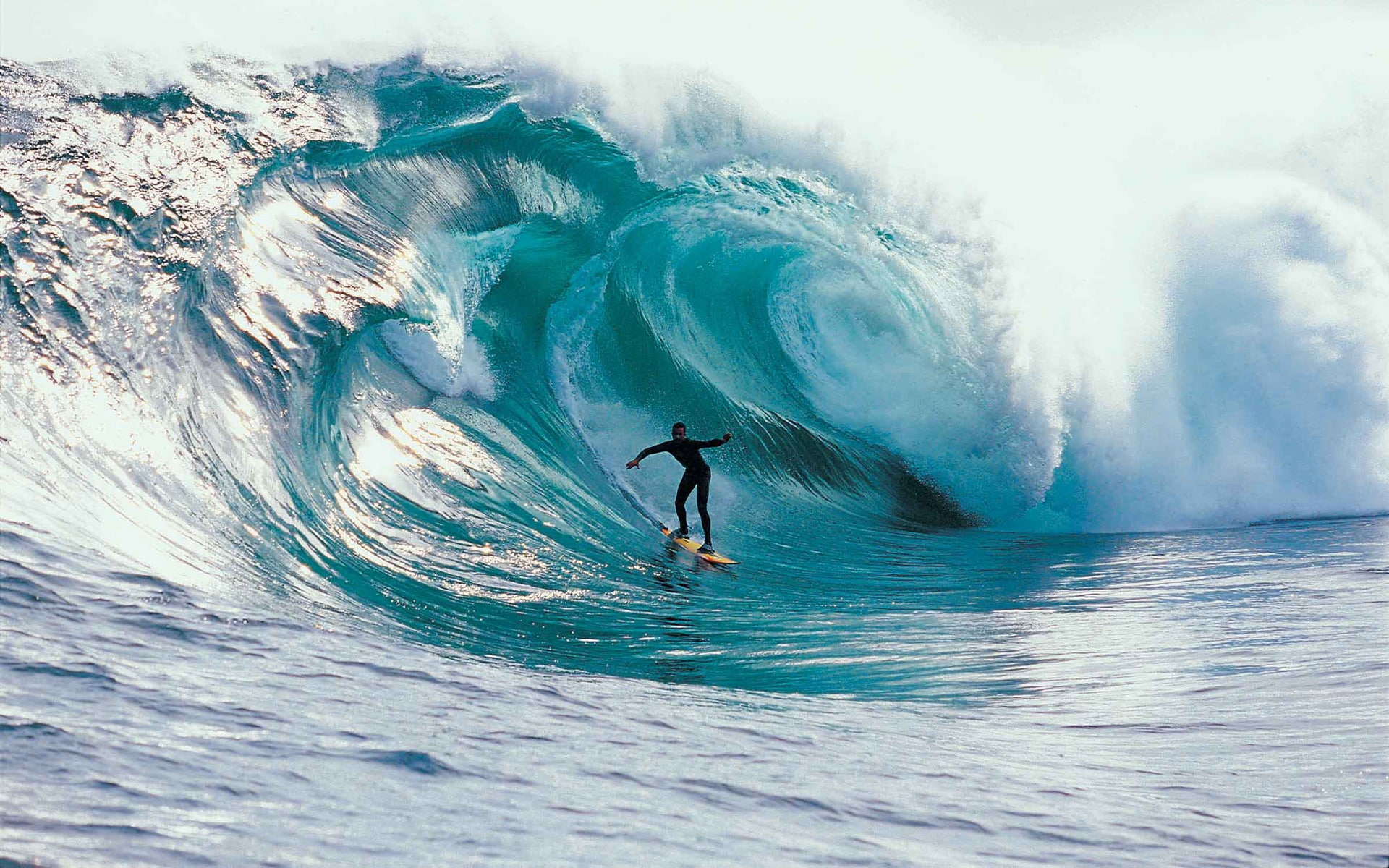 Extreme Ocean Surfing, waves, surfer, huge waves