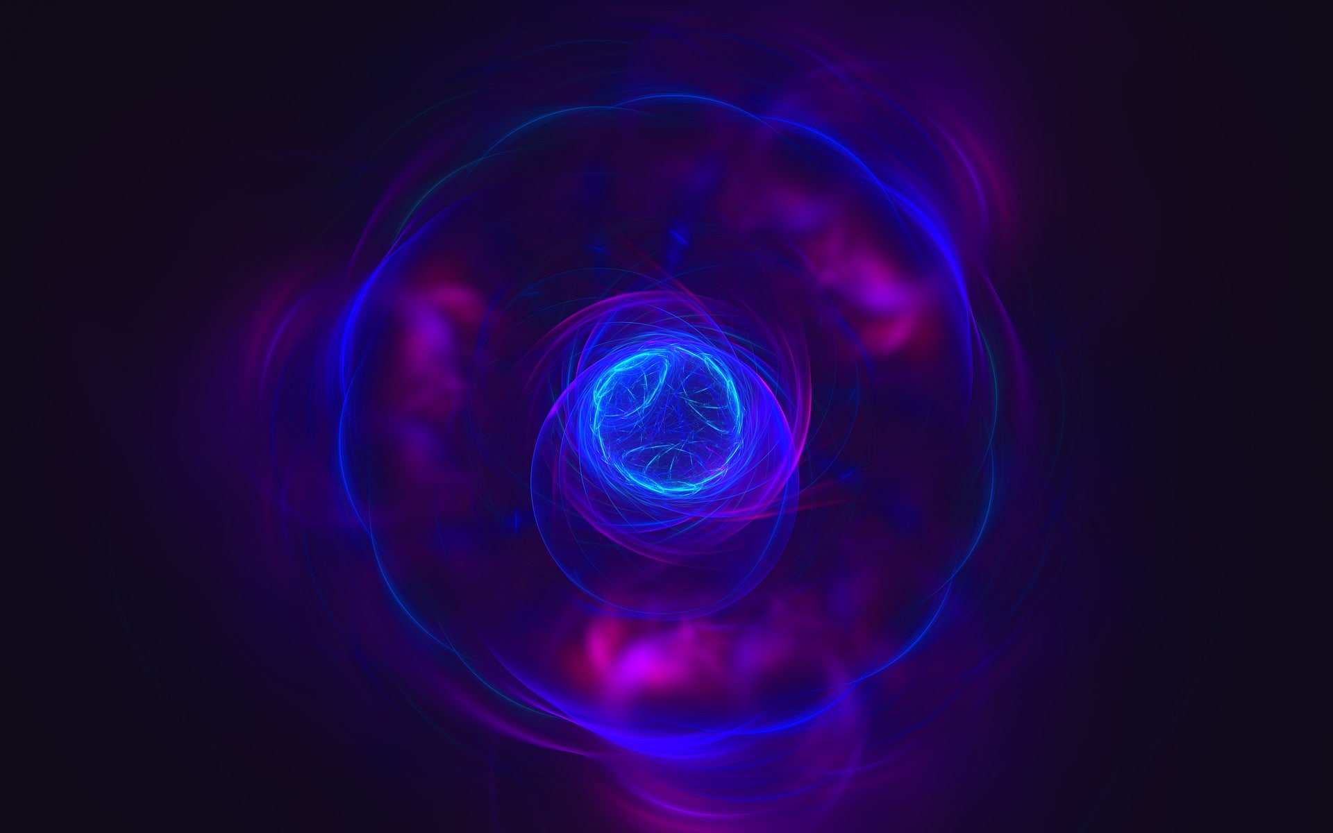 1920x1200 px abstract blue digital art Electric Blue Fractal Purple shapes Aircraft Other HD Art