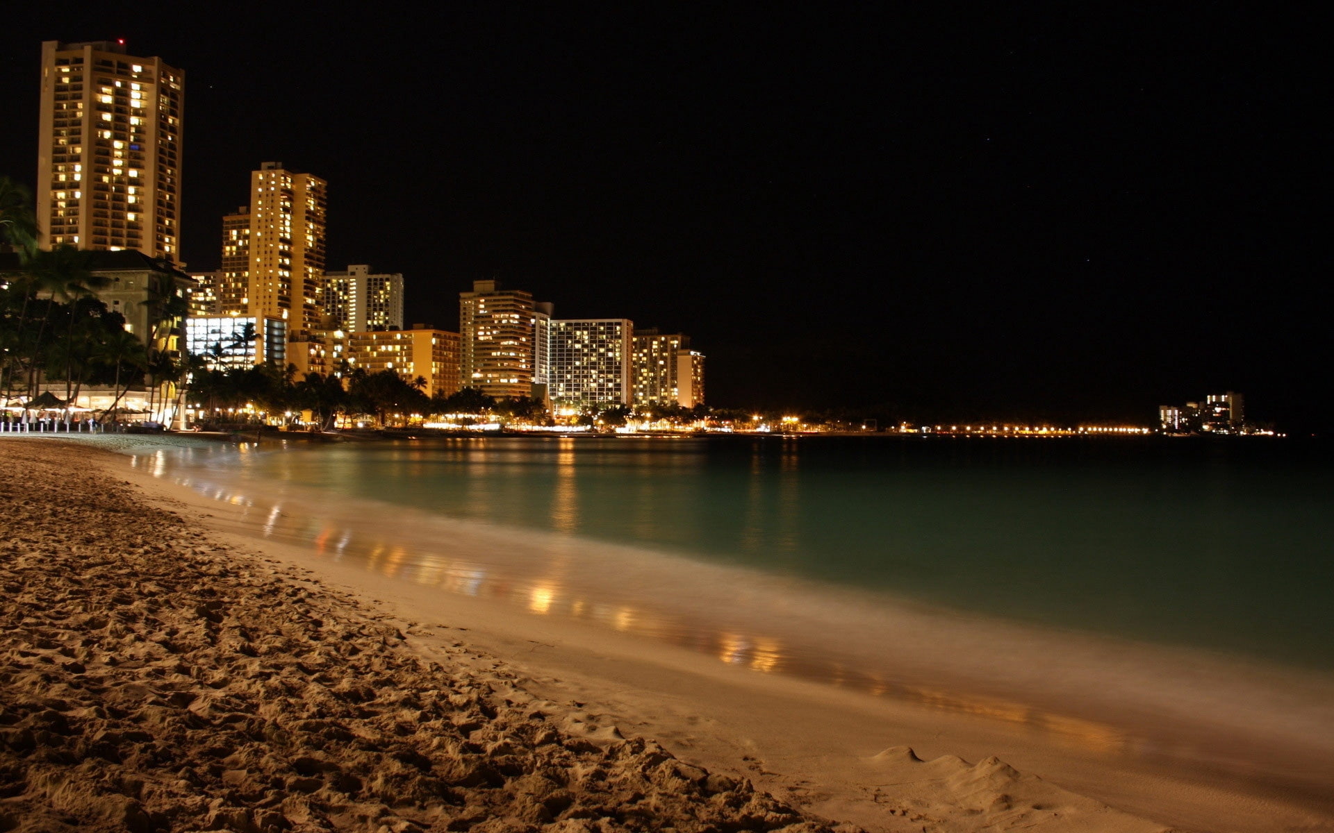 night coast, beach, romance