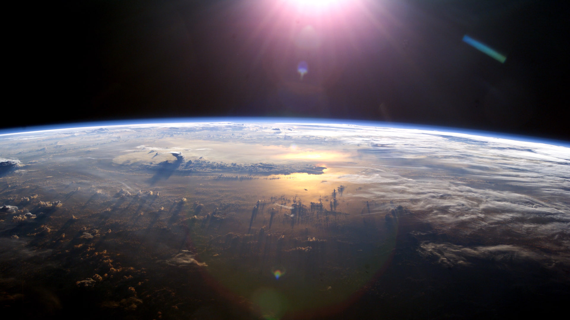 clouds, orbit, planets, sun