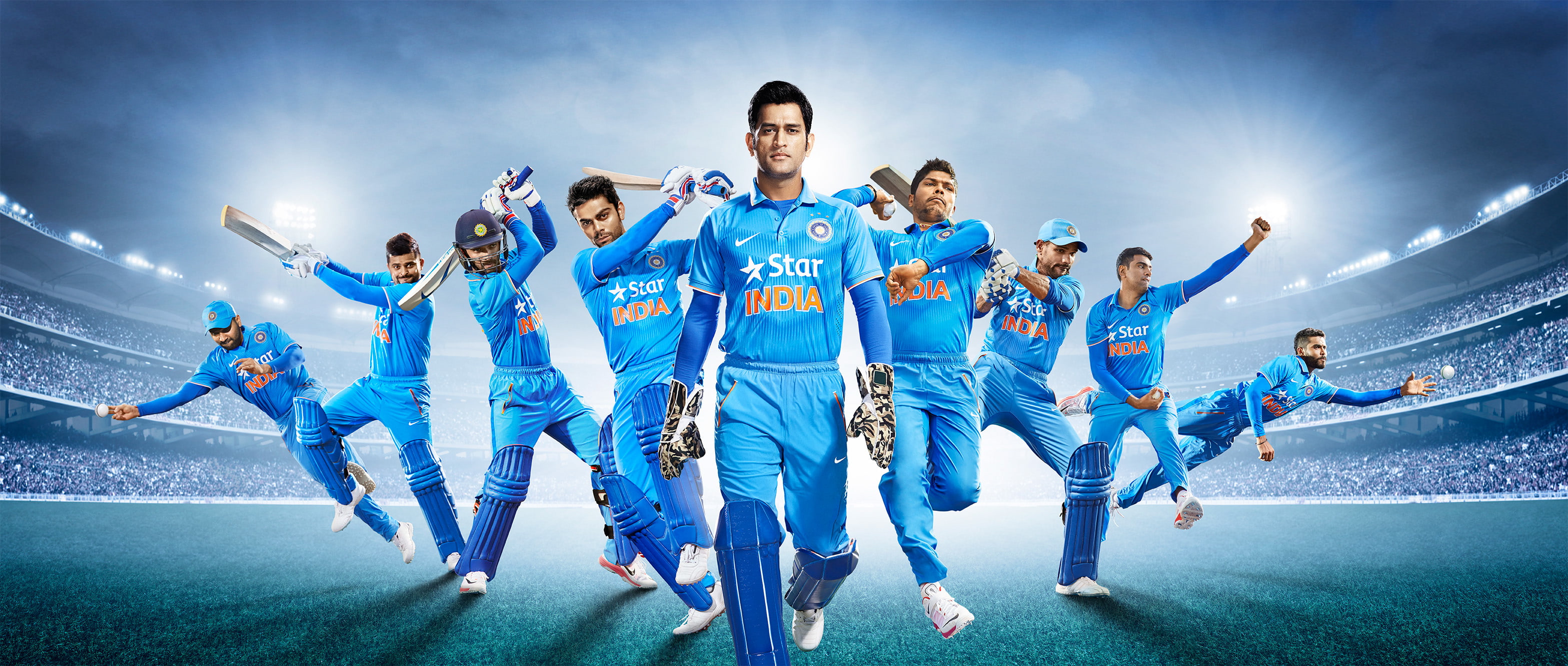 Free download HD wallpaper photo of Star India team, Team India