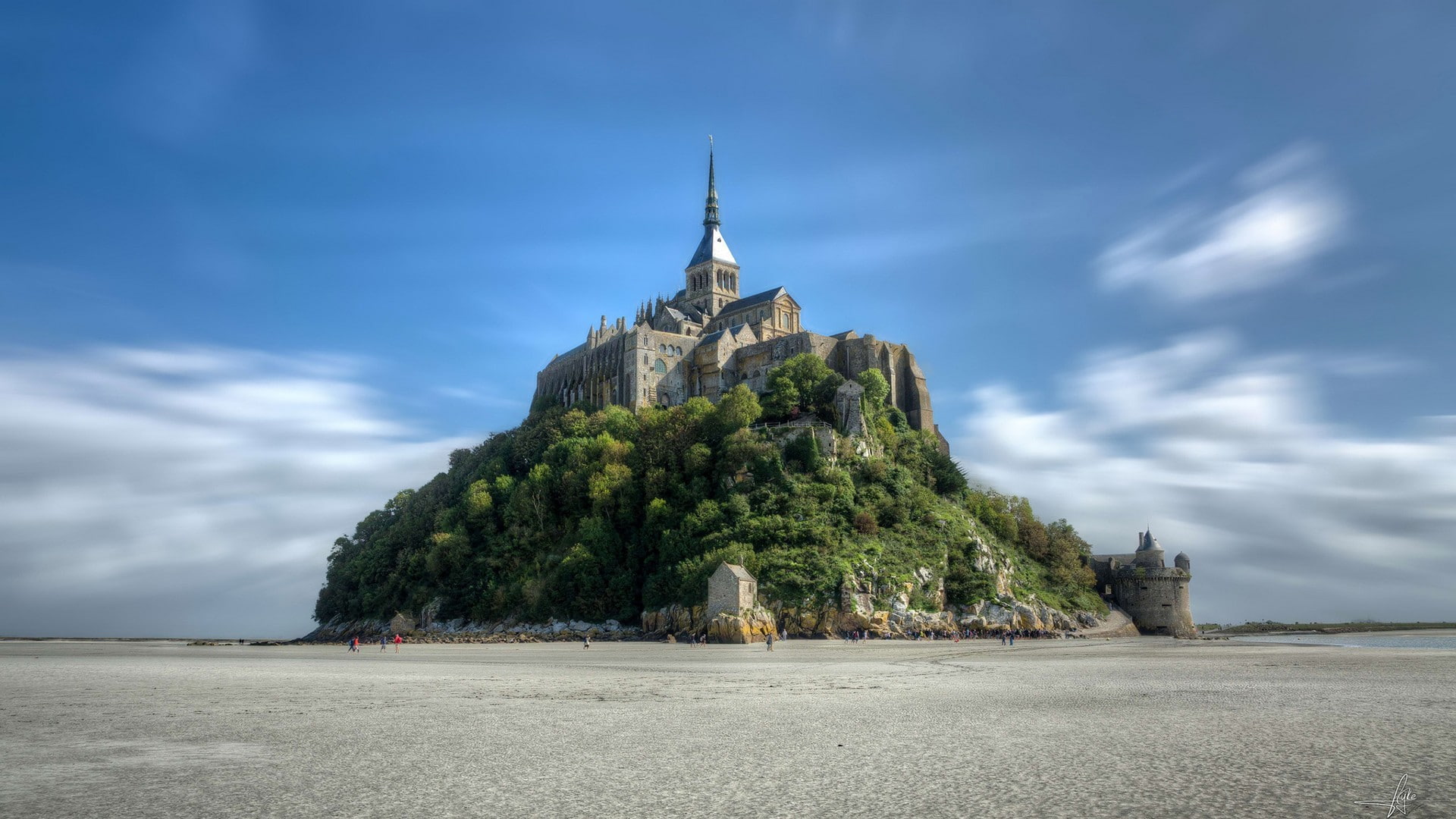 France, Mont Saint-Michel, island, Abbey, World Heritage Site