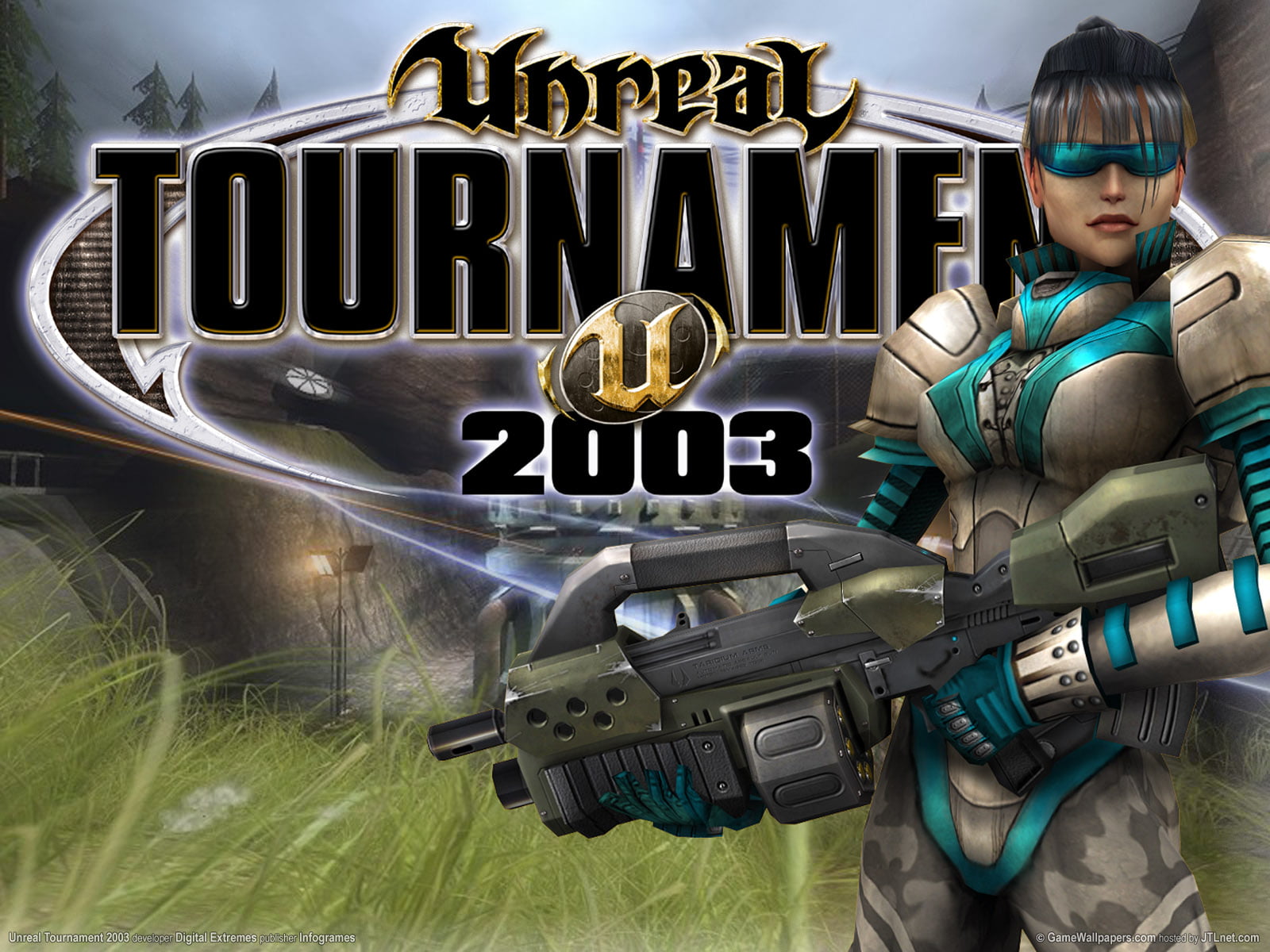 Unreal Tournament 2003, video games, gun, women, real people