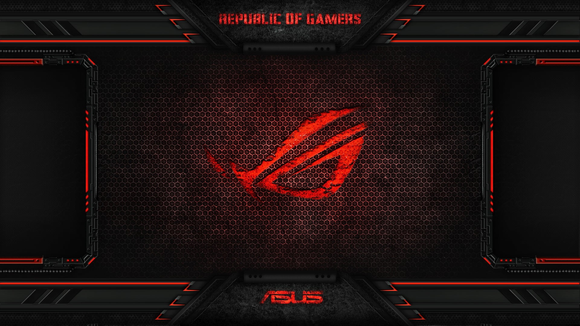 Asus Rog logo, red, game, technology, computer, data, internet