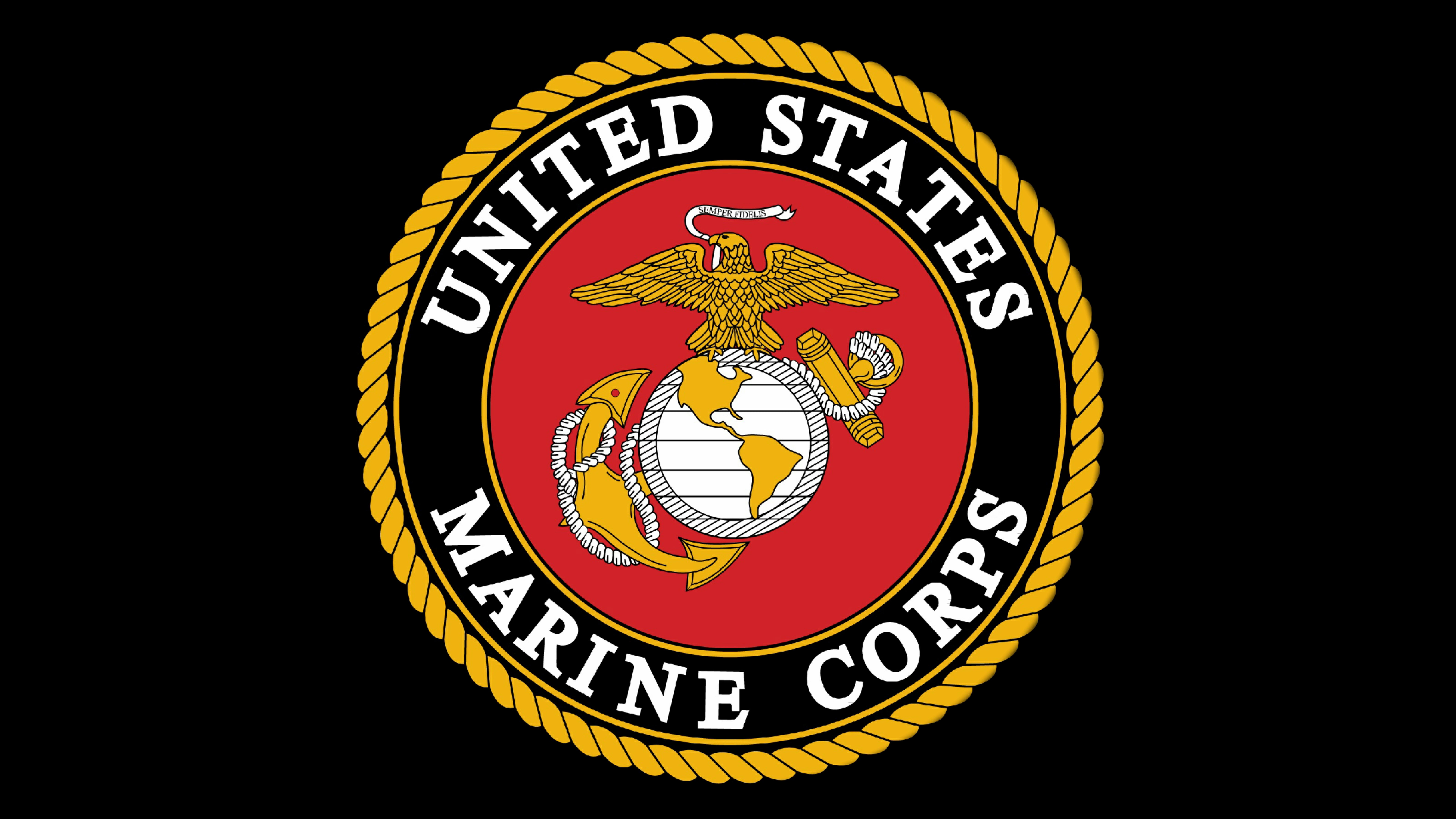 4K, United States Marine Corps, 8K, Emblem, Logo