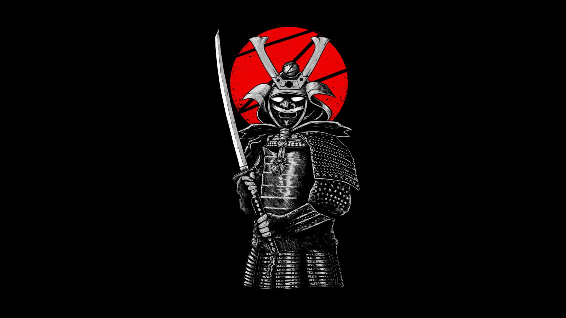 Free Download Hd Wallpaper Samurai Holding Katana Wallpaper Style Sword Warrior People 7682