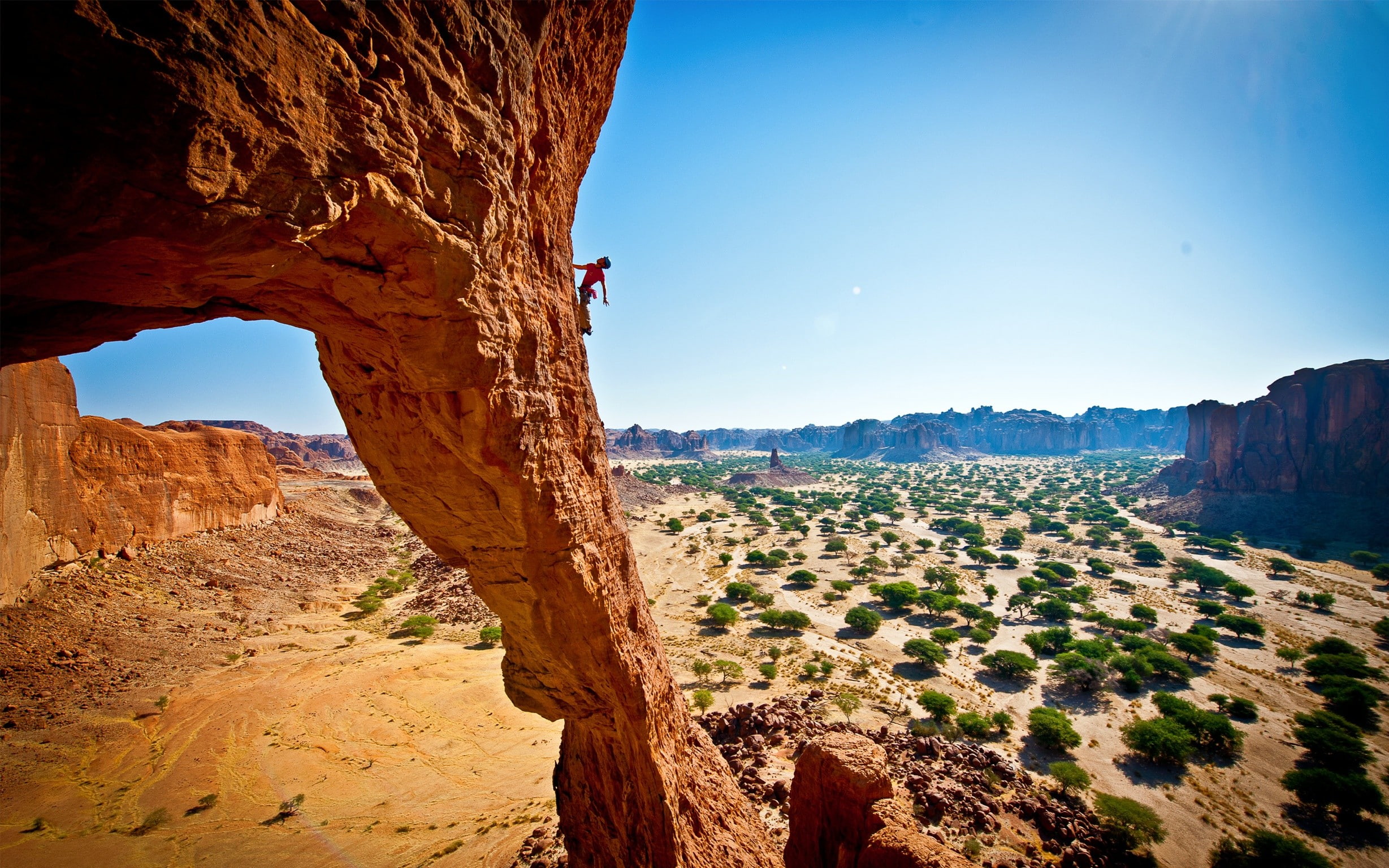 rock climbing, Arizona, USA, landscape, desert, nature