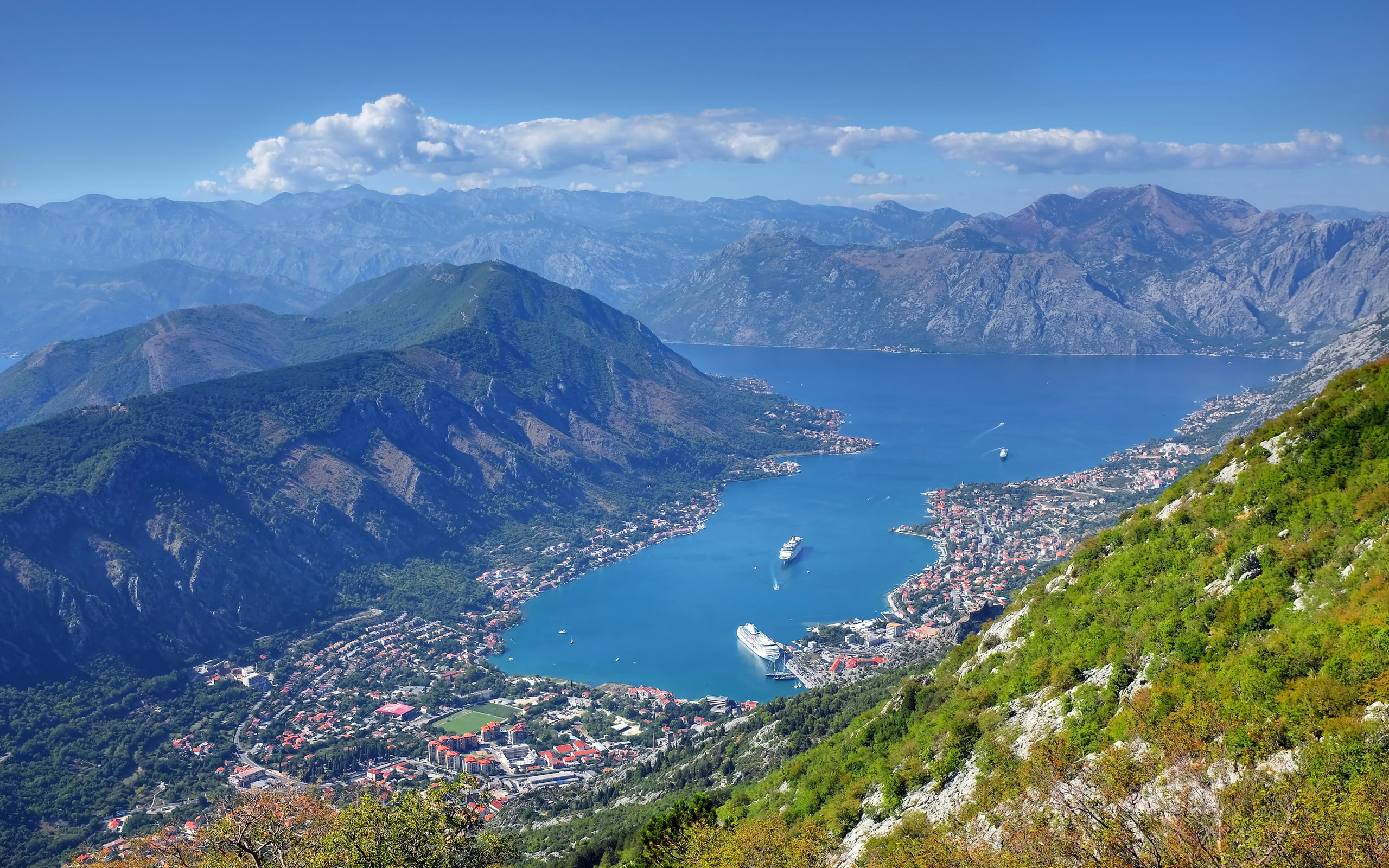 Tourist Destinations Montenegro View From The Highest Point Of The Town Of Kotor