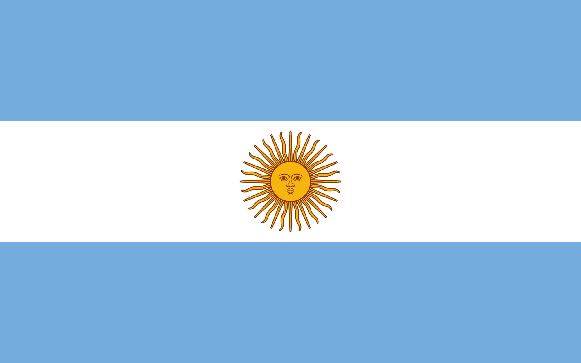 white, blue, Argentina, sun, flag