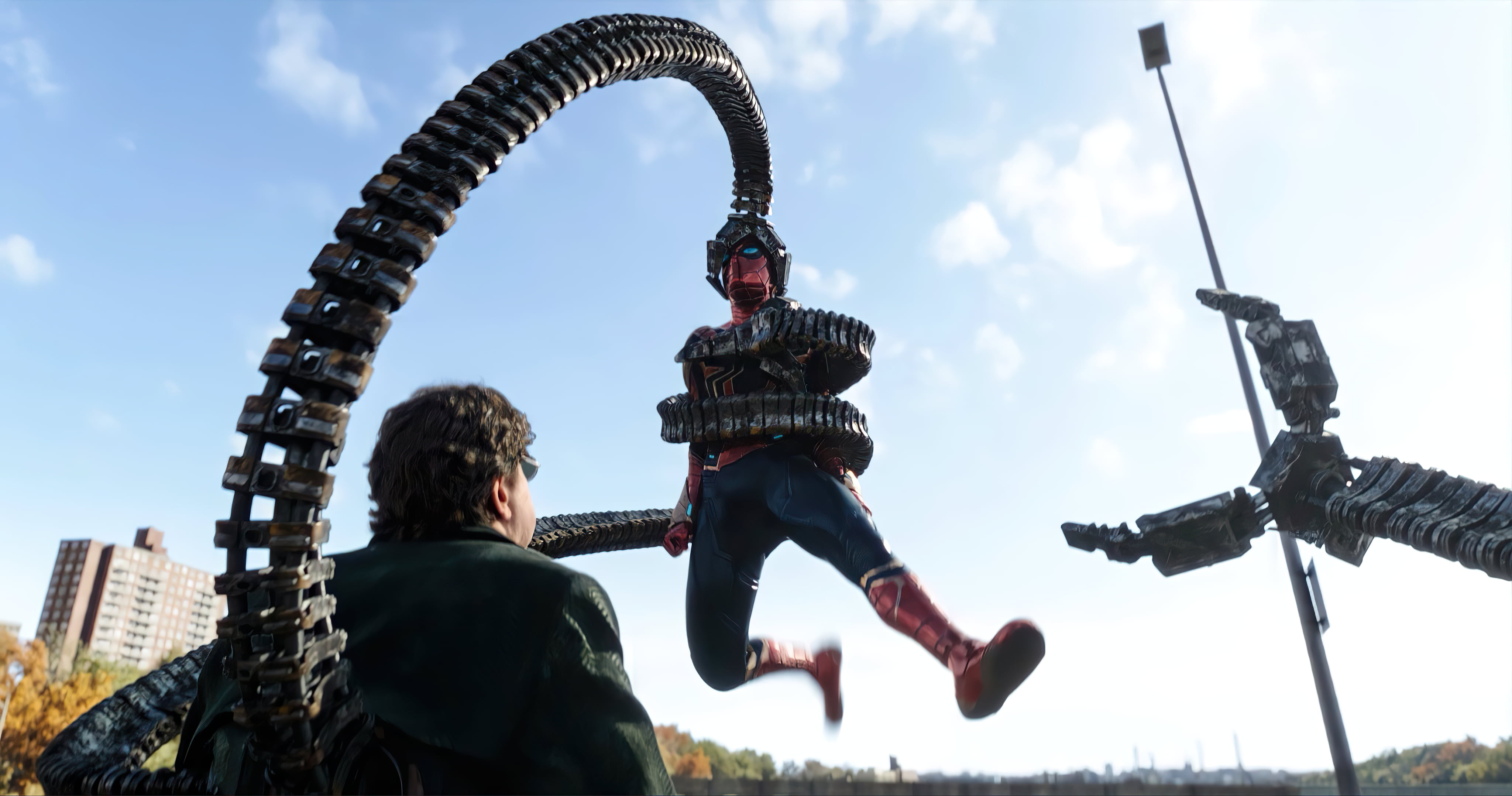 Spider-Man: No Way Home, Doctor octopus, tentacles, film stills