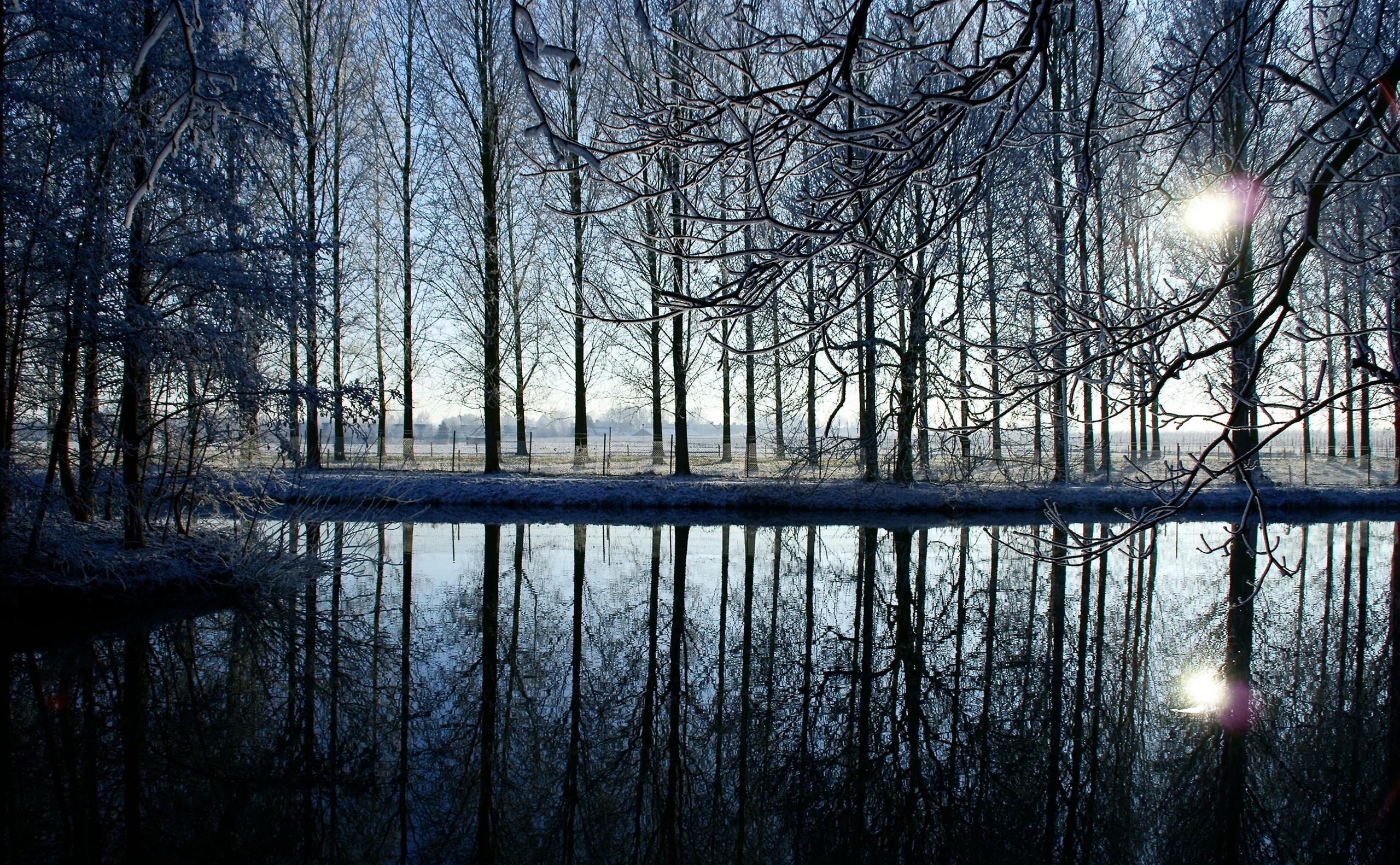 Reflection In Kromme Rijn River, nature walpaper, Landscapes