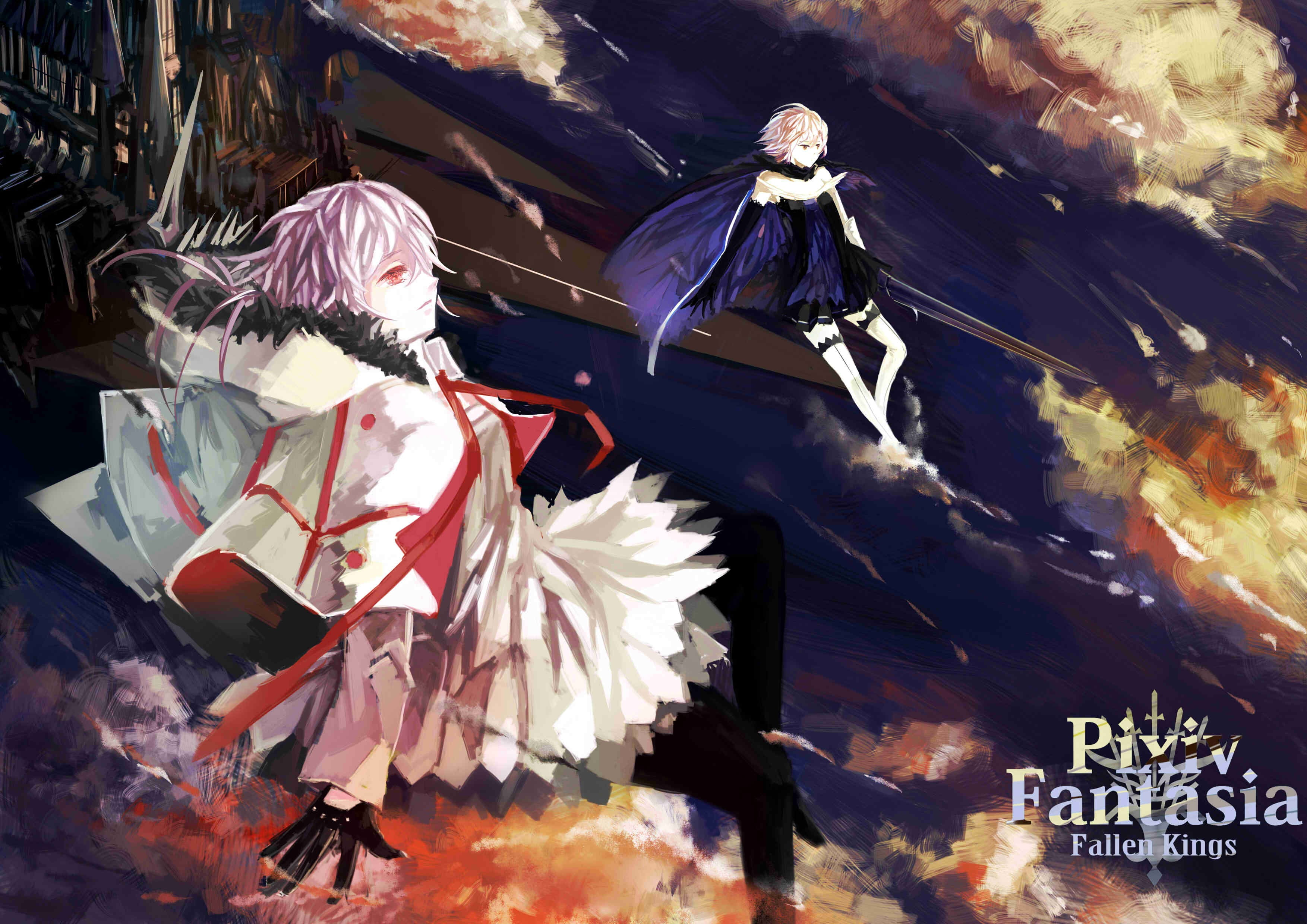 anime, Pixiv Fantasia: Fallen Kings, original characters, art and craft