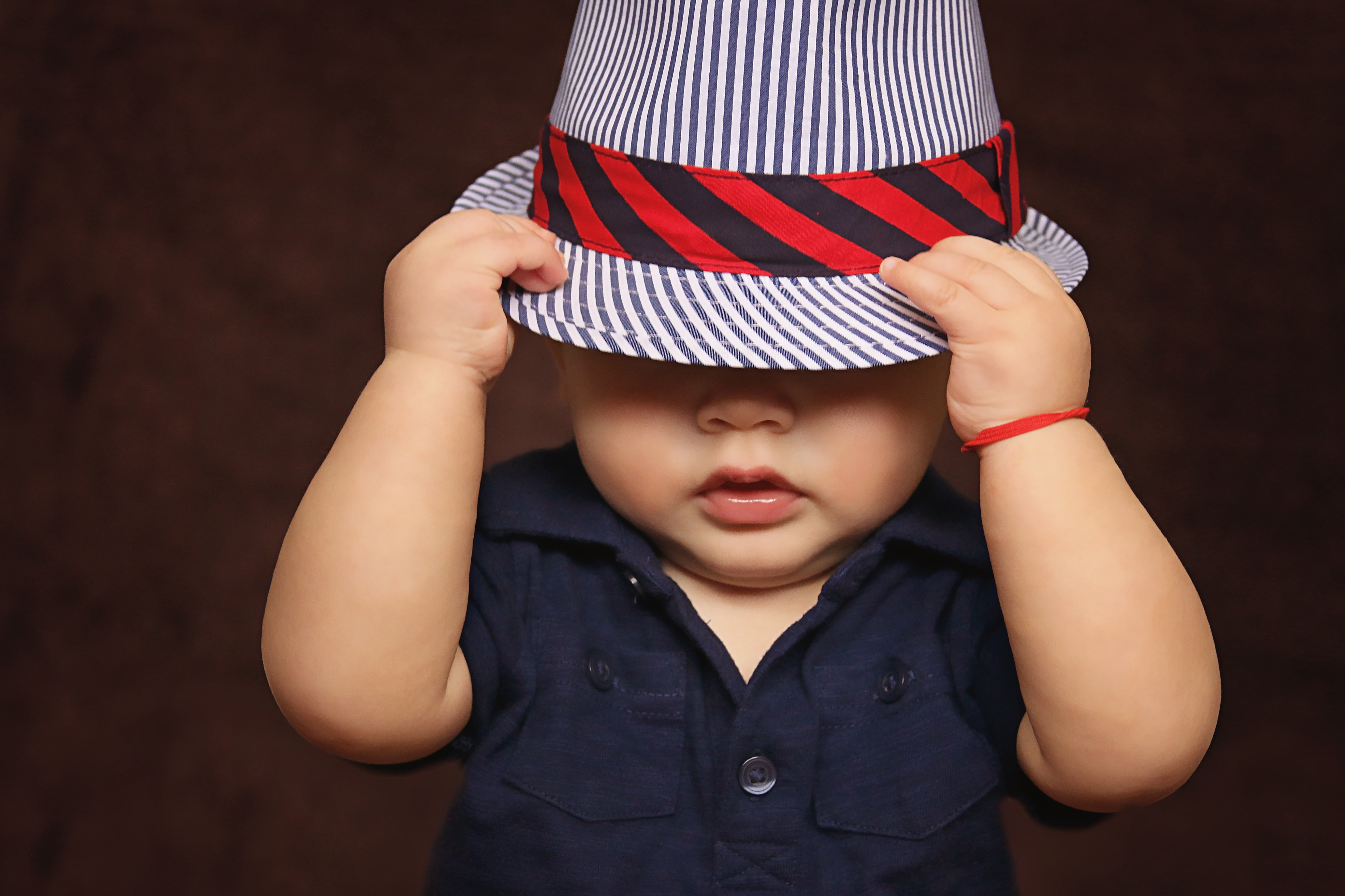 Style, Hat, 4K, Cute baby boy