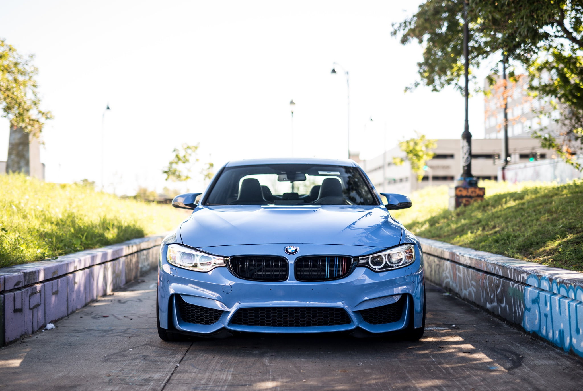 BMW, Blue, F80, Sight, LED