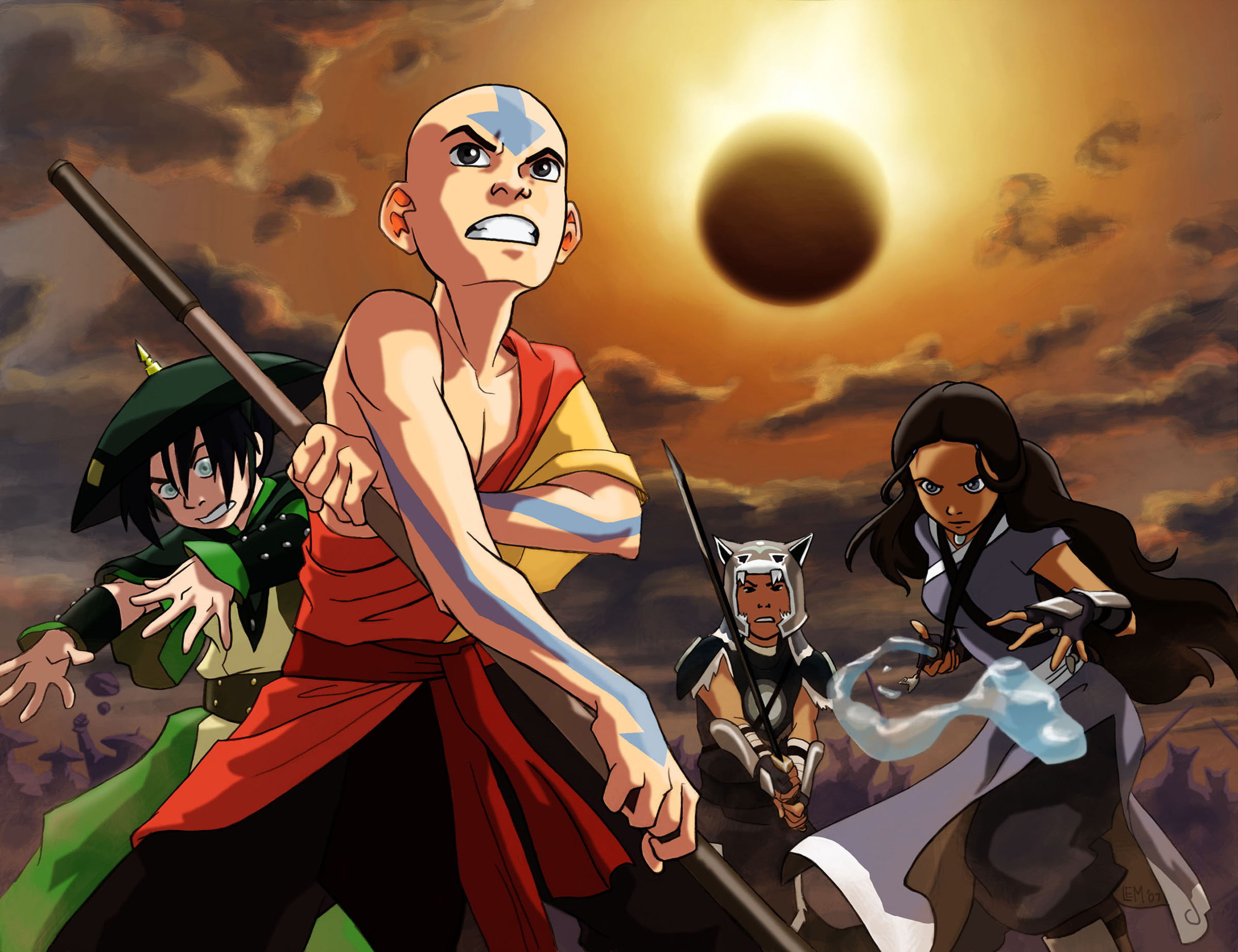 Avatar (Anime), Avatar: The Last Airbender, Aang (Avatar), Black Hair