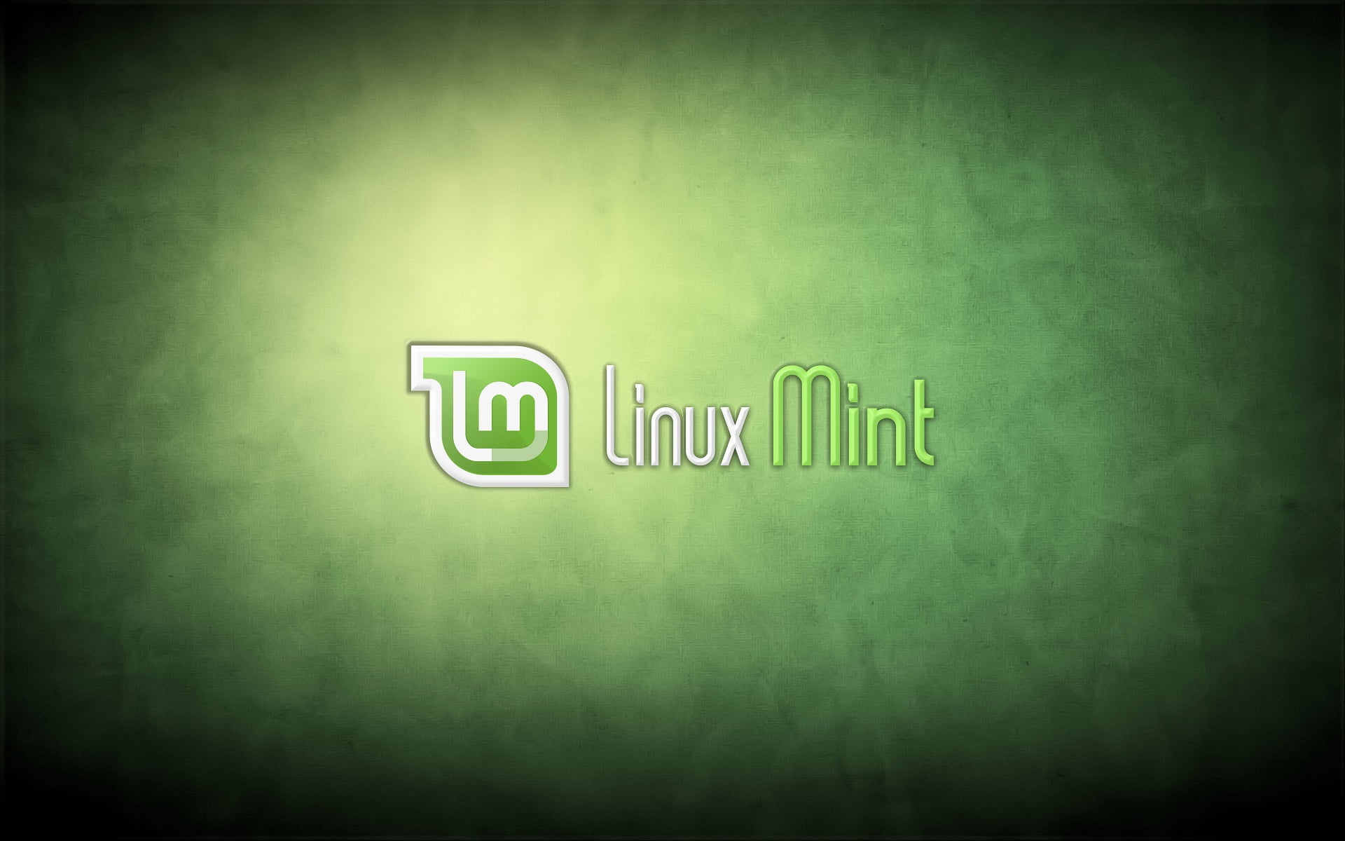 Linux Mint logo, GNU, text, communication, western script, green color