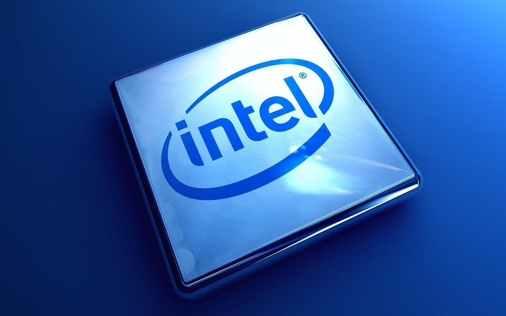 Intel, Processor, Cpu, Blue, colored background, studio shot