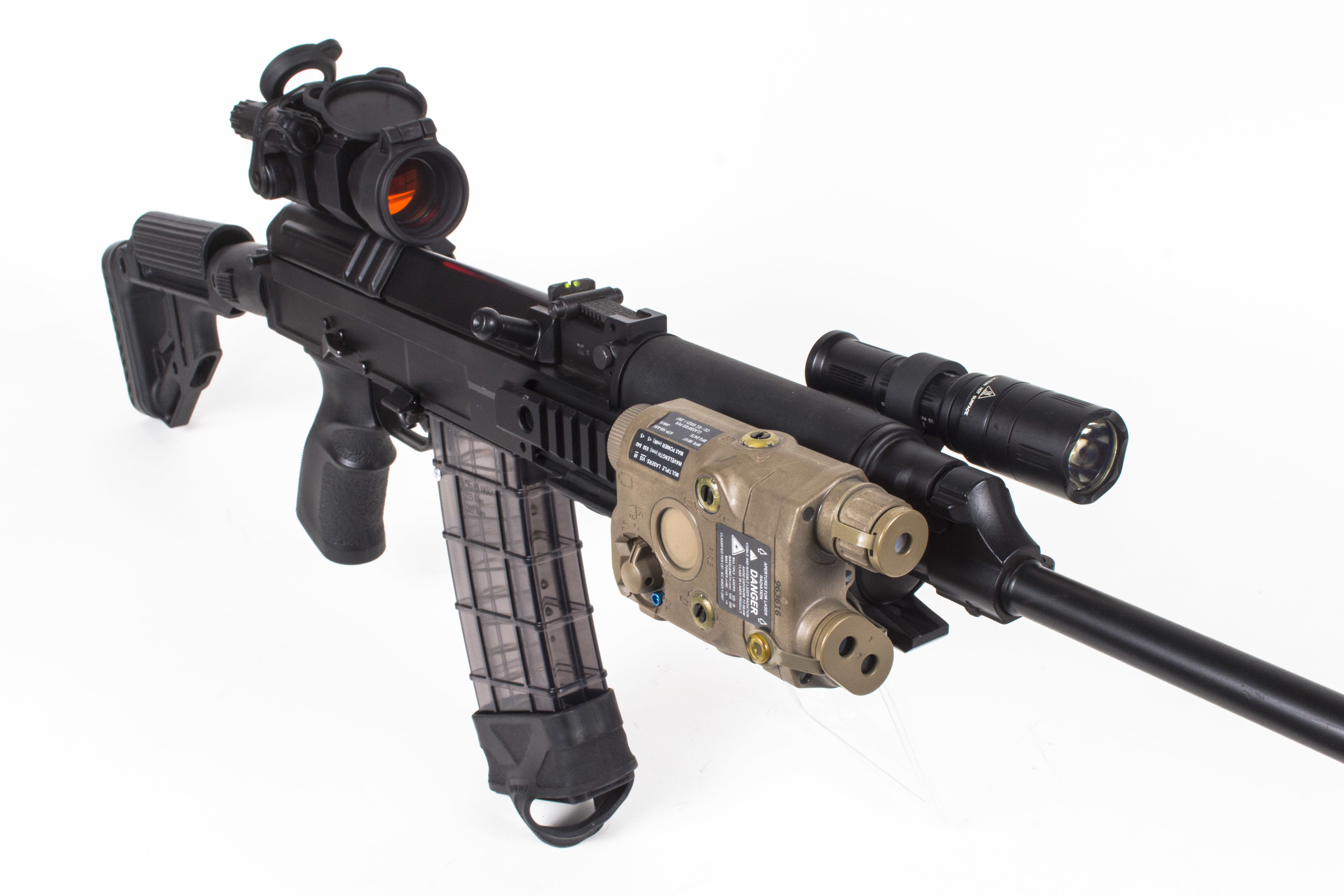 weapons, machine, flashlight, optics, shop