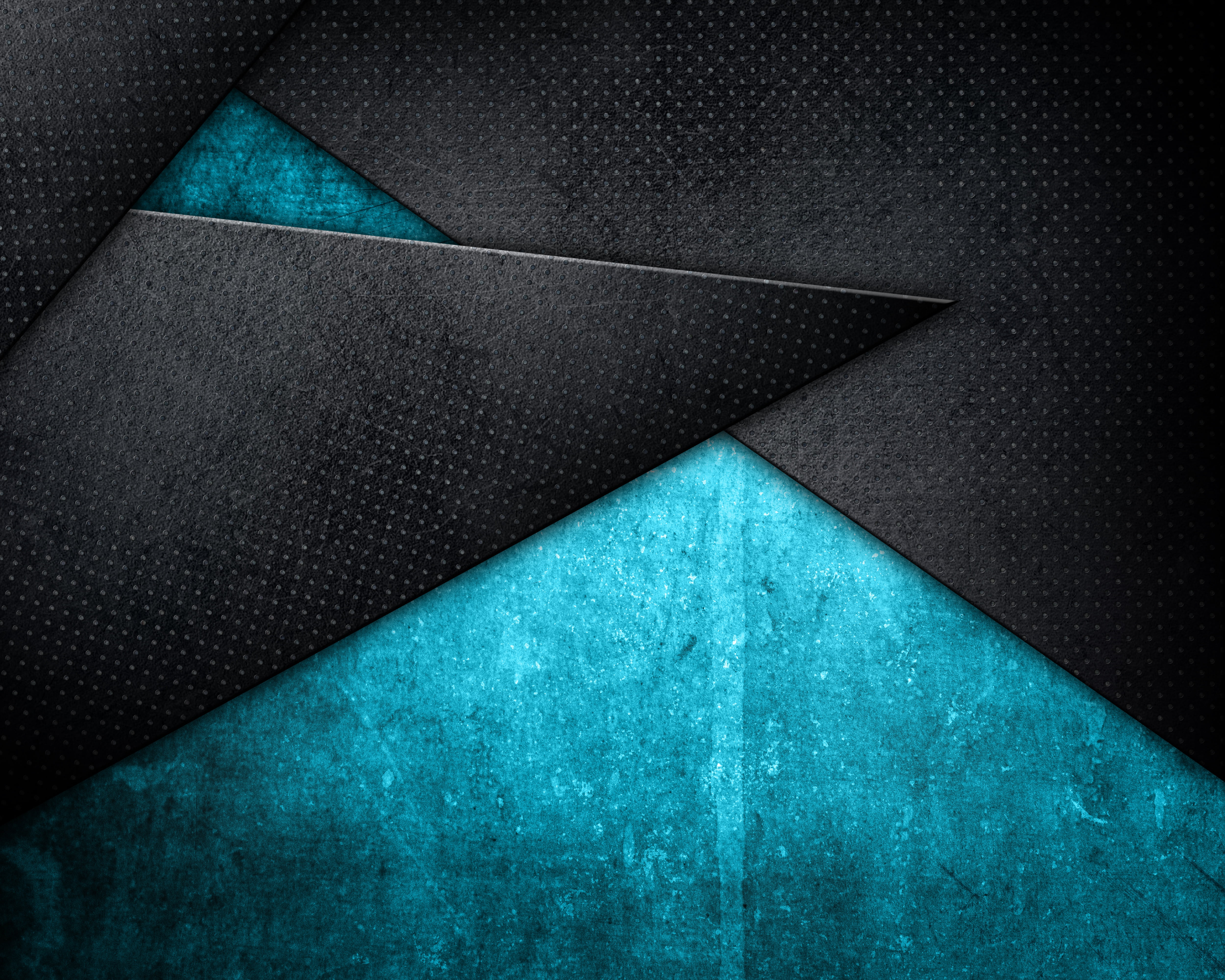 black textile, digital art, abstract, texture, blue, triangle shape
