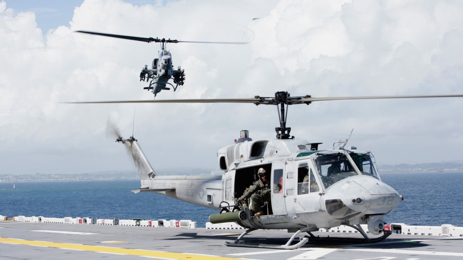 gray helicopter, helicopters, Twin Huey, Bell AH-1, Super Cobra