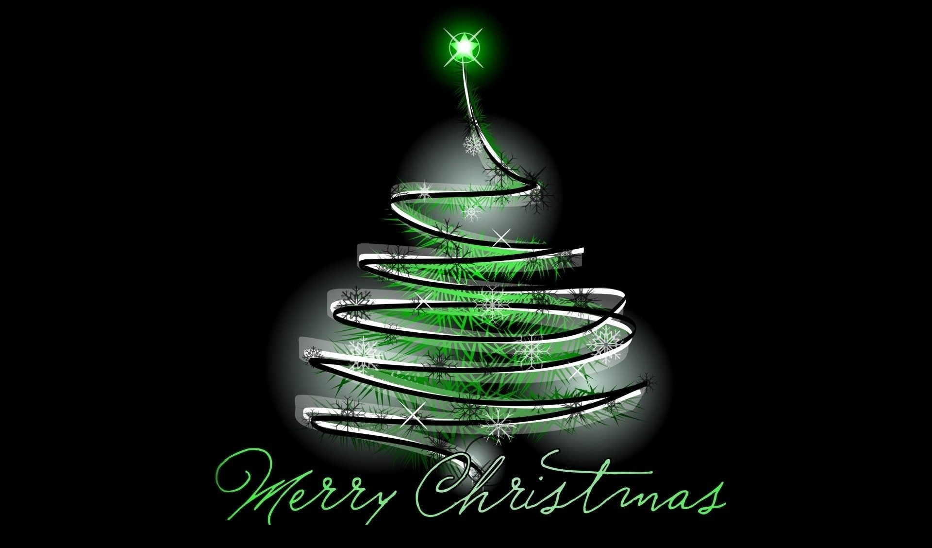 Holiday, Christmas, Black, Christmas Tree, Merry Christmas