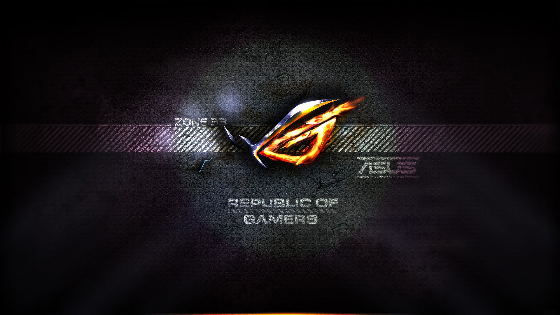 Asus logo illustration, Republic of Gamers, video games, gamers.ba