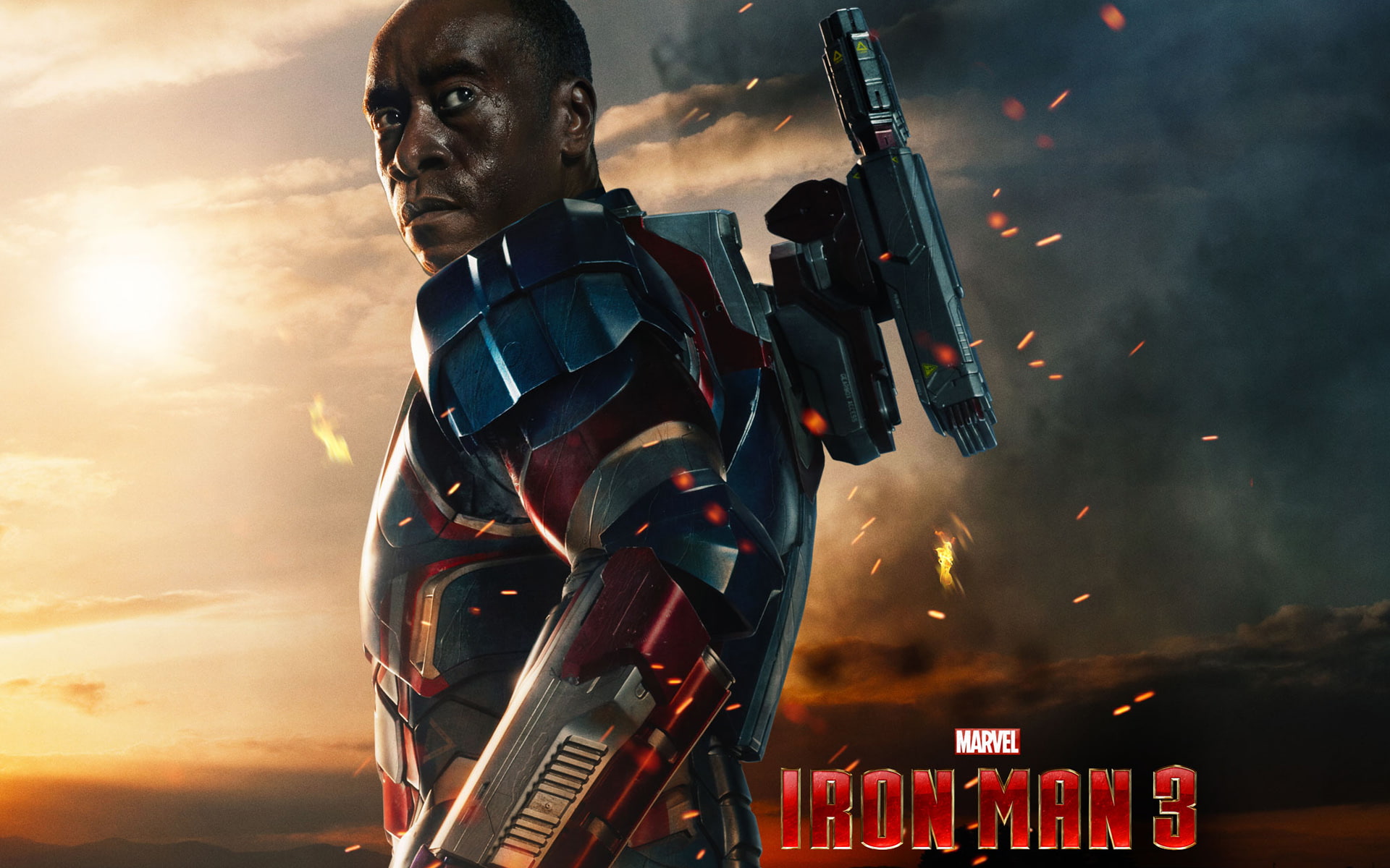 Free download | HD wallpaper: James Rhodes in Iron Man 3, one person ...