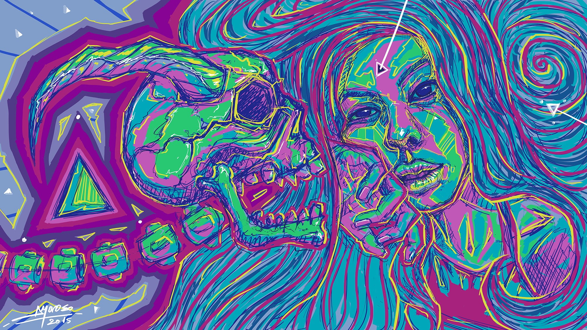 artwork, psychedelic
