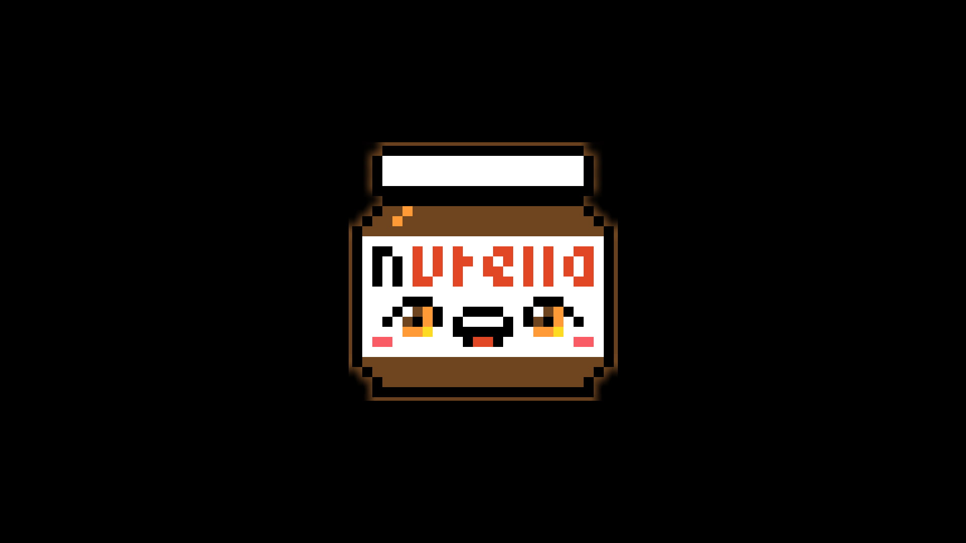 Nutella, Pixel Art, Pixels, Simple