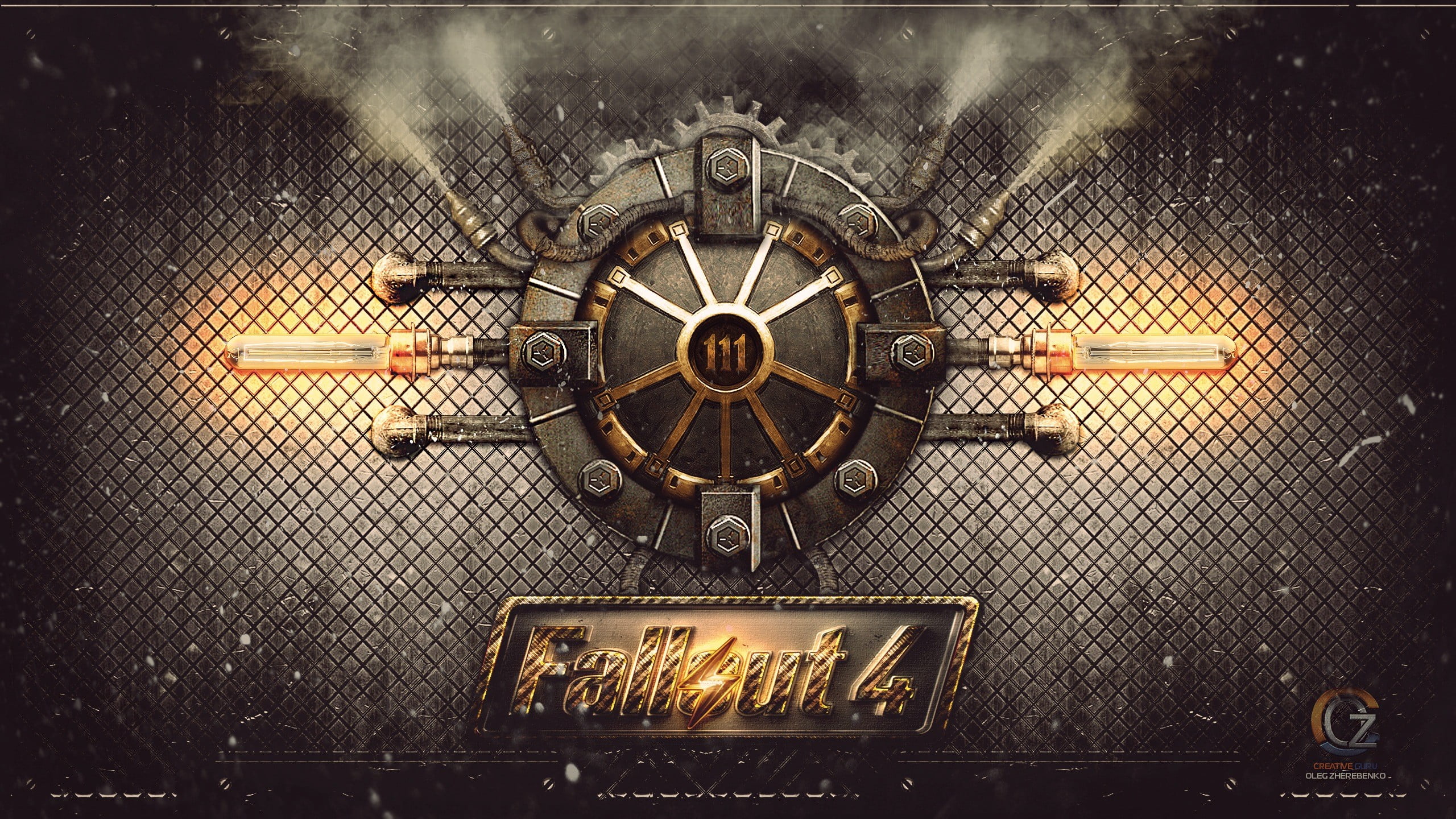 Fallout 4 wallpaper, backgrounds, metal, steel, retro Styled
