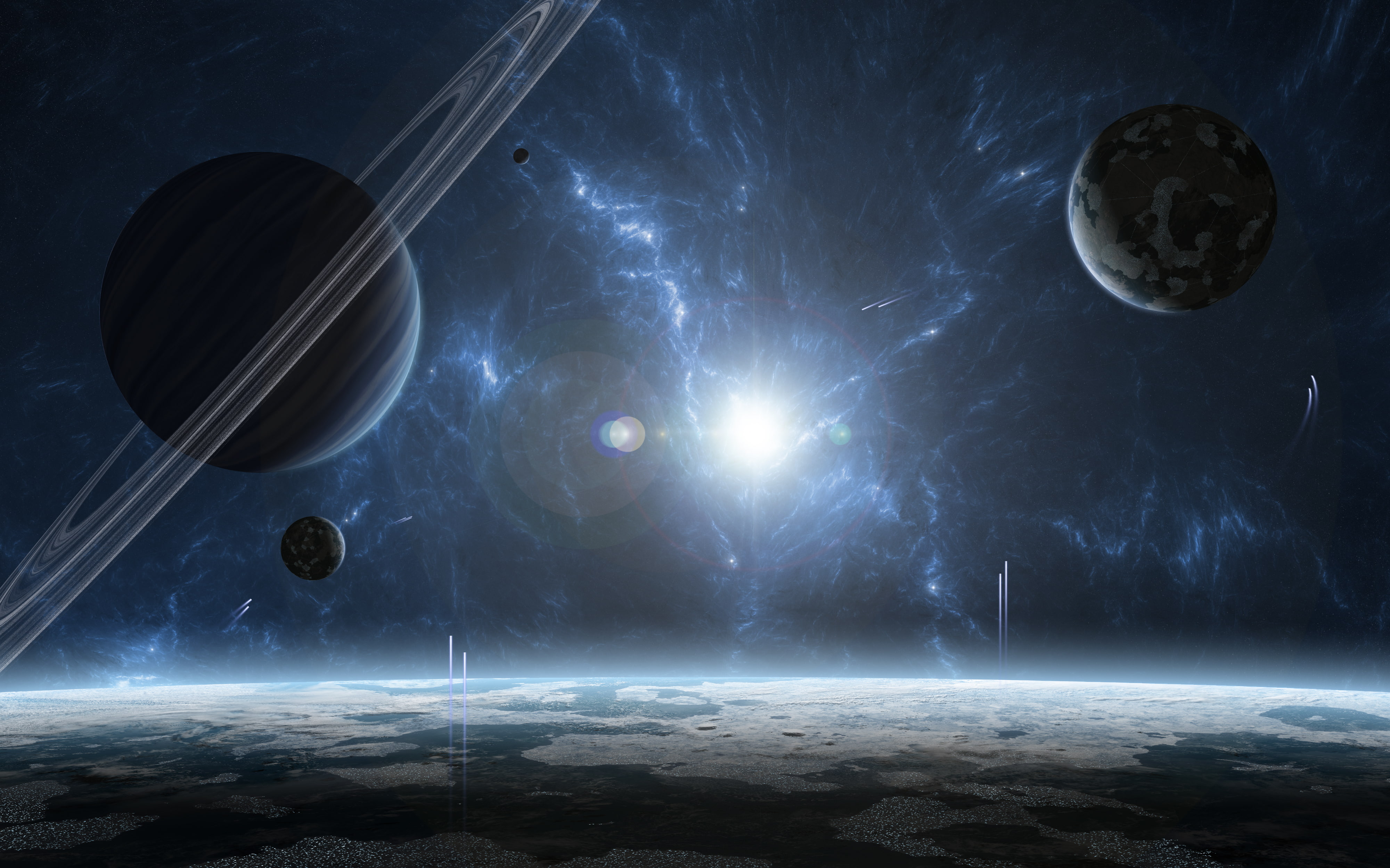 Free download | HD wallpaper: several planets wallpaper, star, gas ...