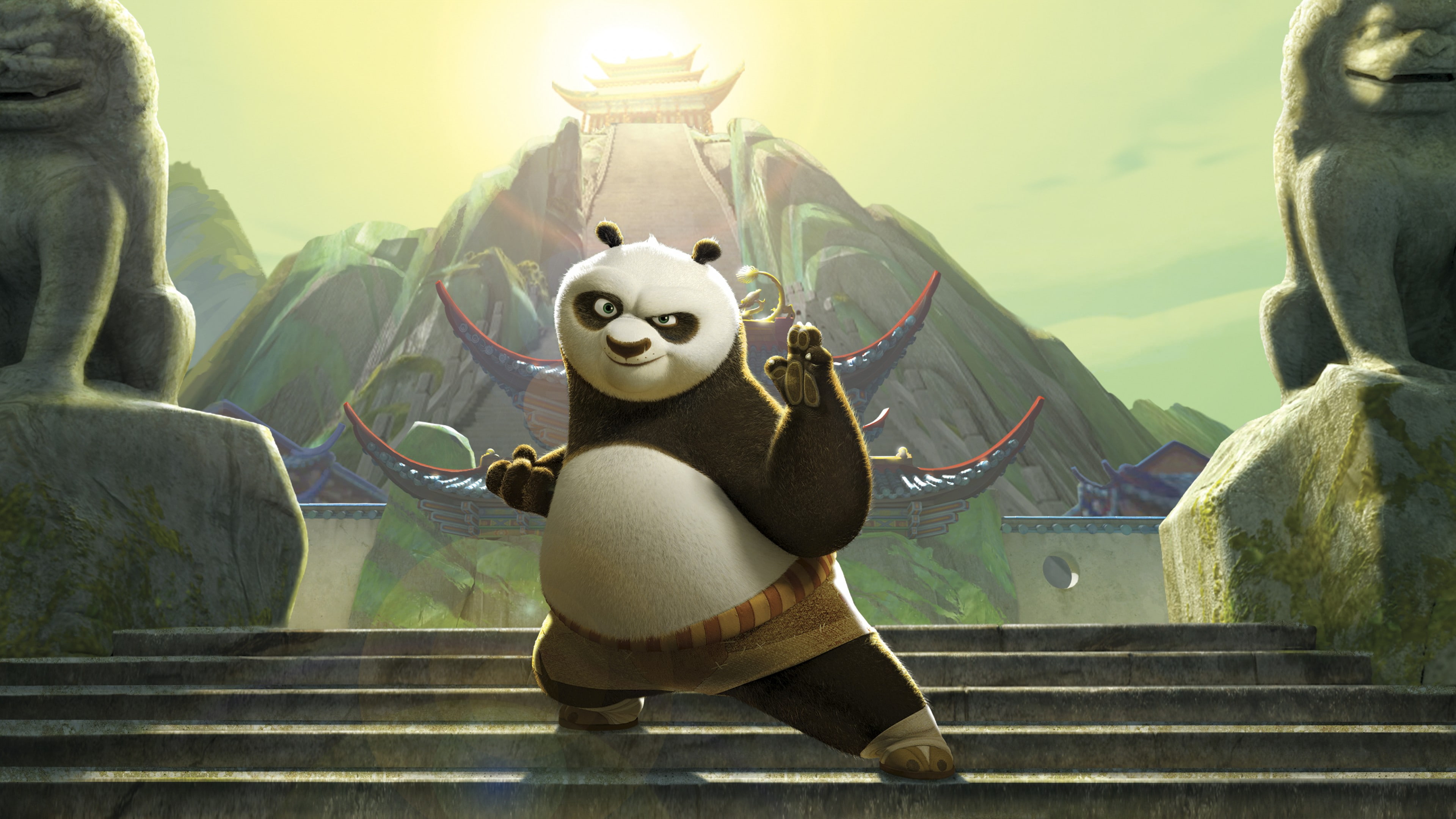 Kung Fu Panda Pow digital wallpaper, Kung Fu Panda 3, Best Animation Movies of 2015