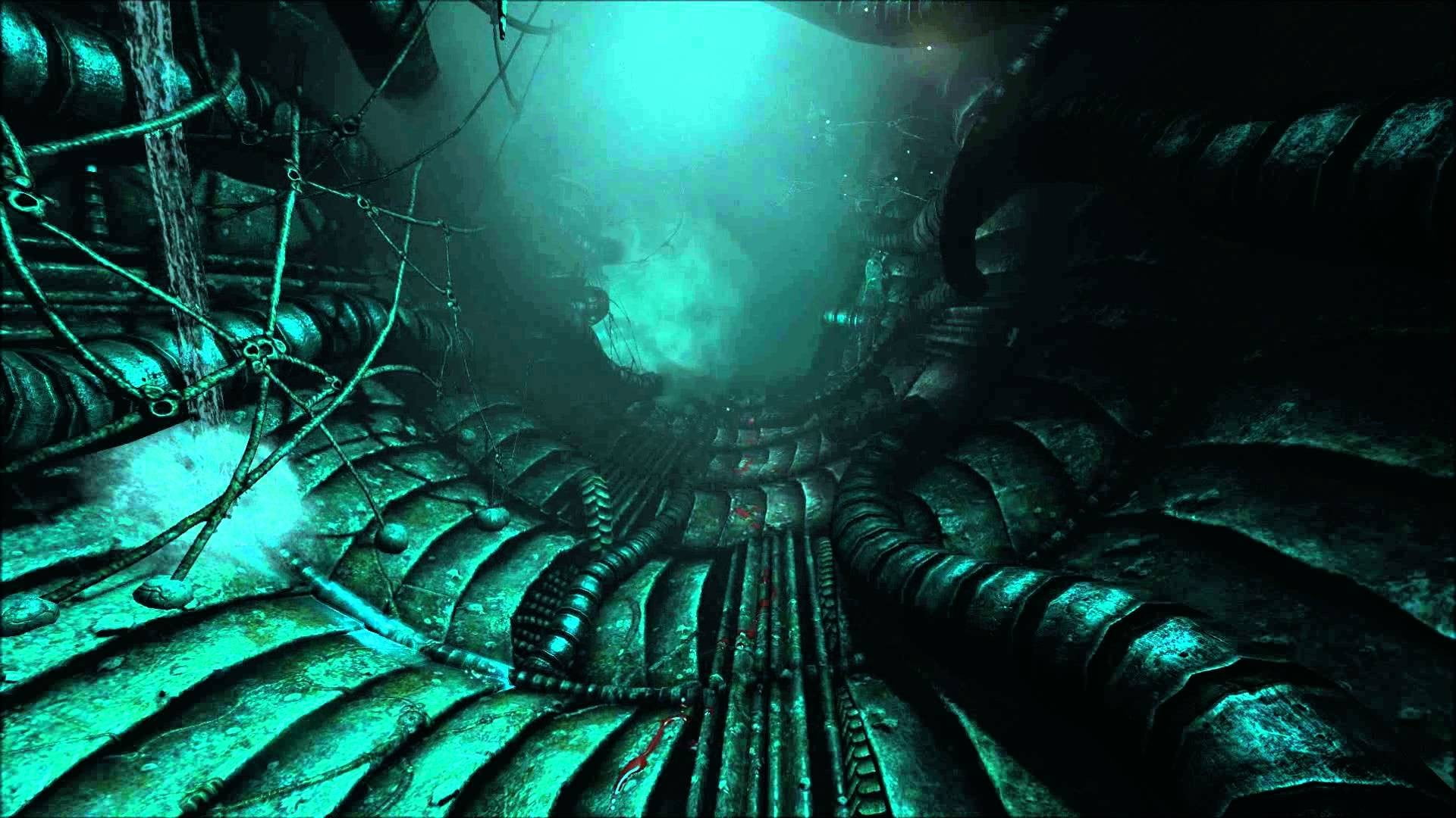 illustration of tunnel, SOMA, Frictional Games, video games, horror