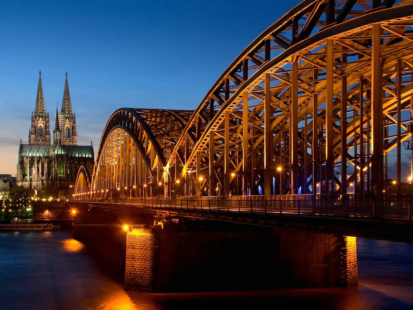 Cathedral Hohenzollern Bridge Germany HD, world, travel, travel and world