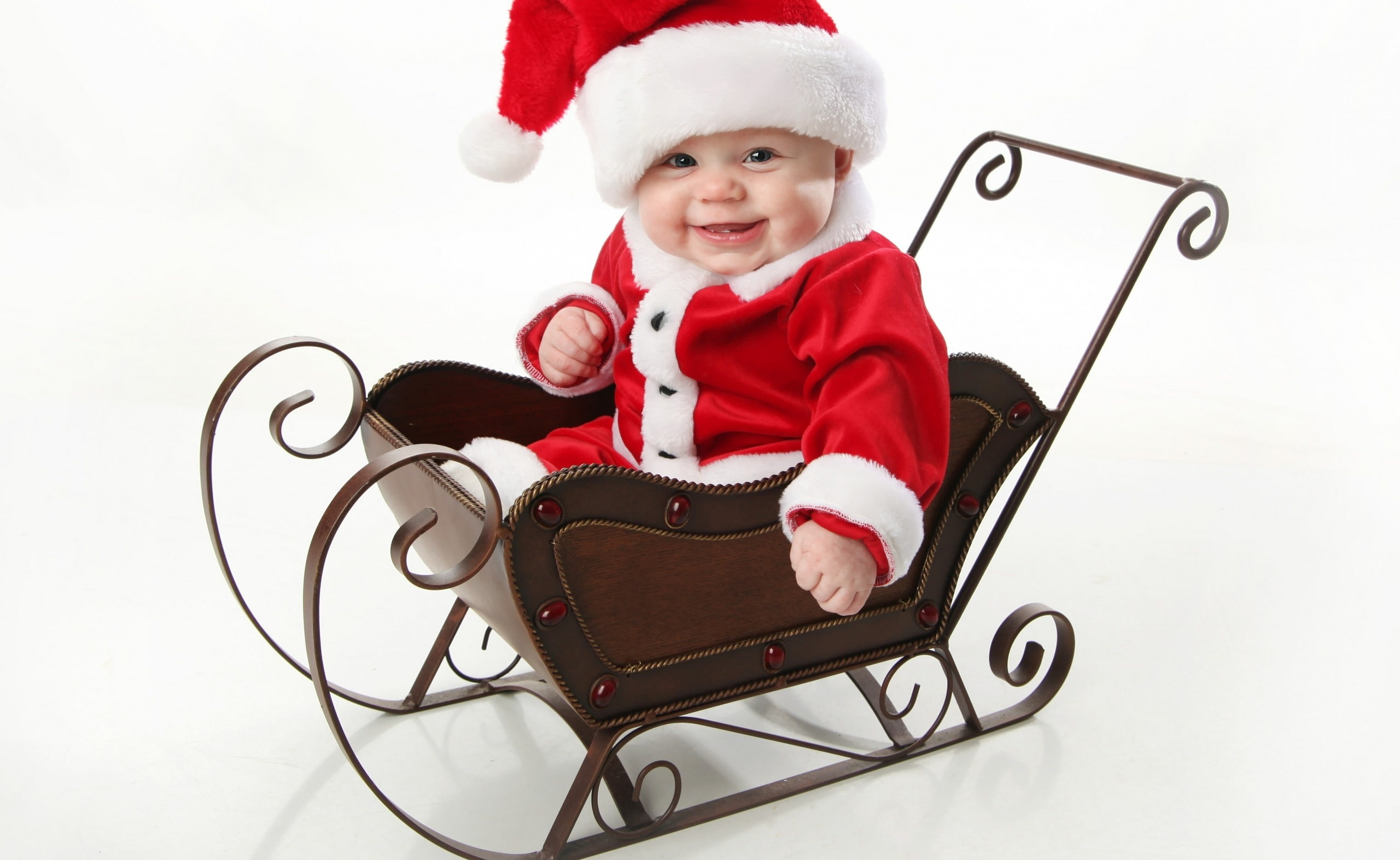 Cute Little Santa, baby's Santa costume, Holidays, Christmas