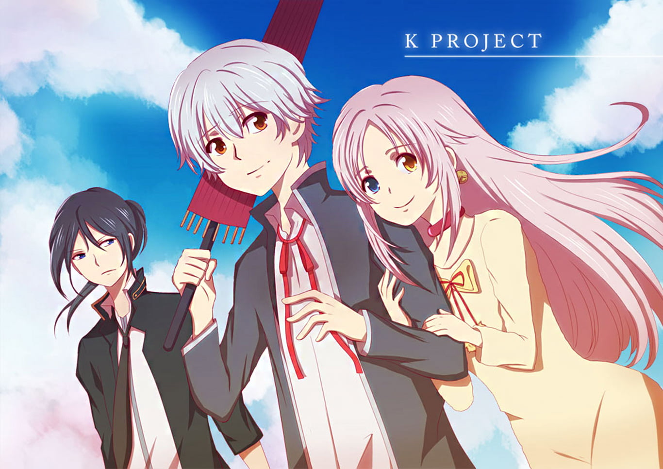 Isana Yashiro, Yatogami Kuroh, Neko (K project), anime, series