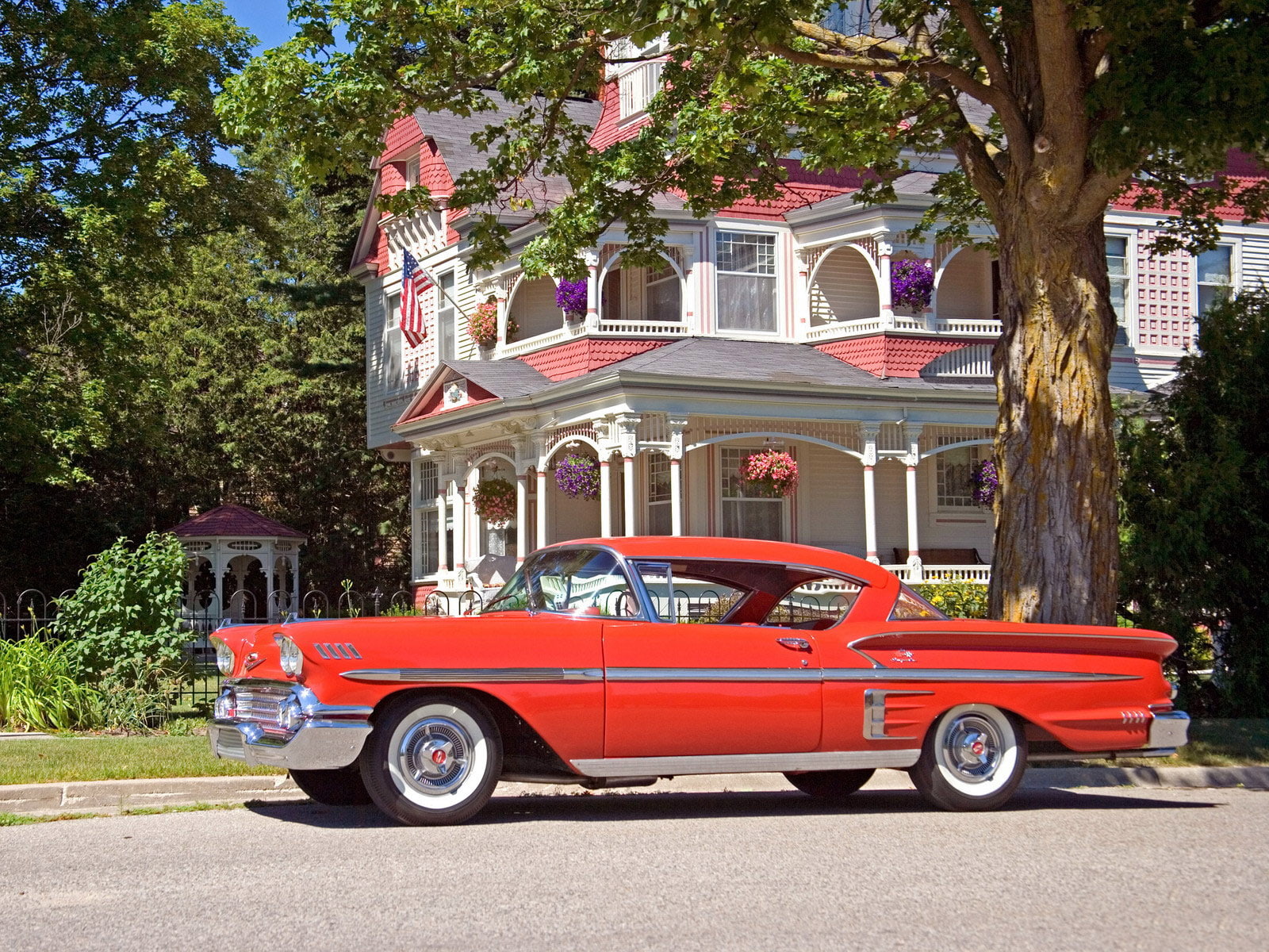 1958, air, bel, chevrolet, impala, muscle, retro