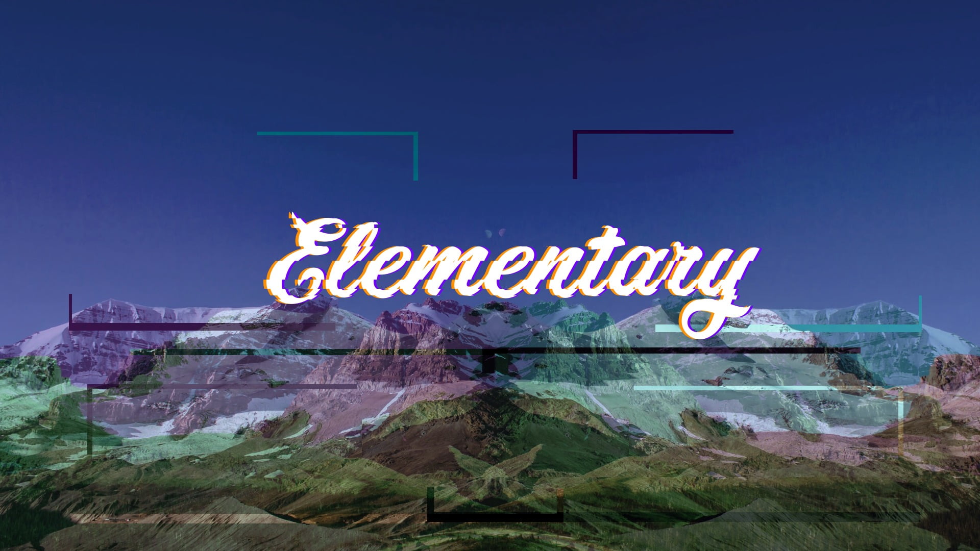 elementaryOS, Linux, computer, glitch art, text, western script