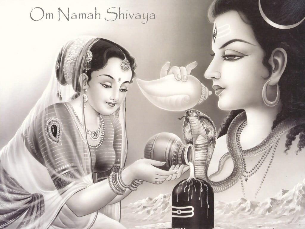 Shiva Lingam Puja, Om Namah Shivaya illustration, God, Lord Shiva