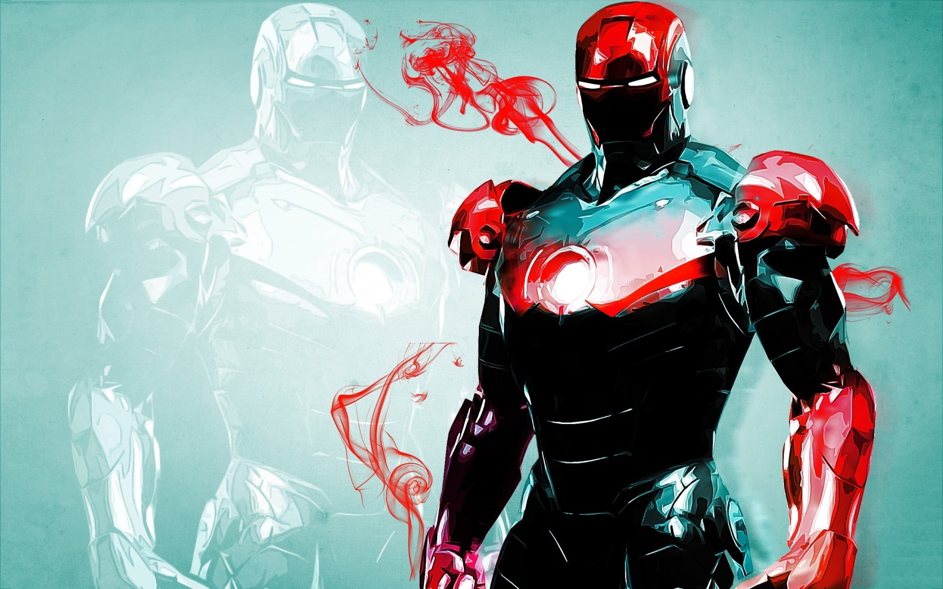 Iron Man illustration, Marvel Comics, futuristic, men, sport