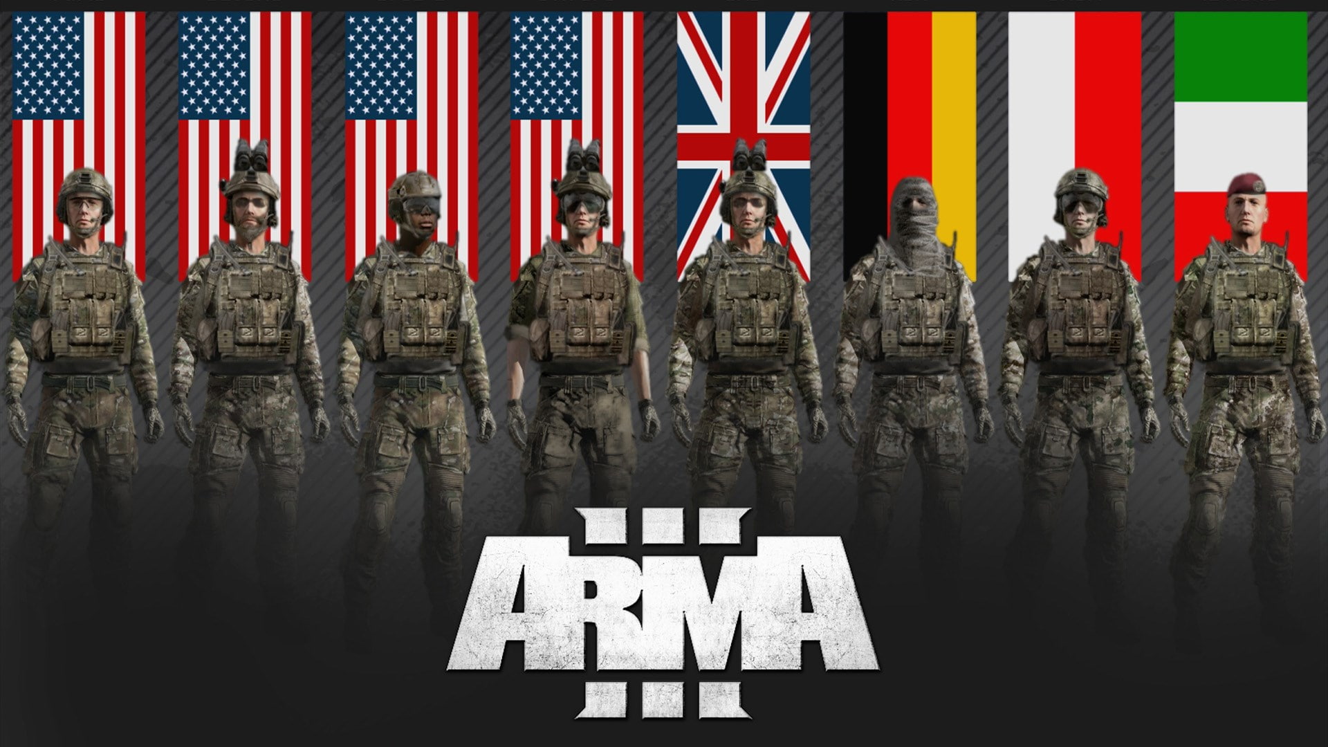 arma 3, flag, patriotism, day, architecture, reflection, no people